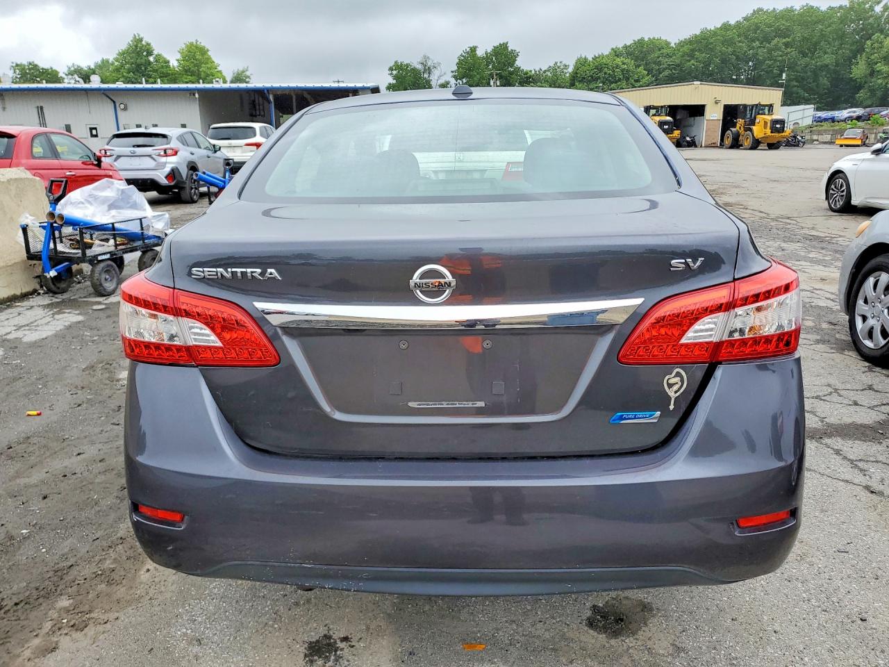 2014 Nissan Sentra Sv Gray vin: 3N1AB7APXEY249893
