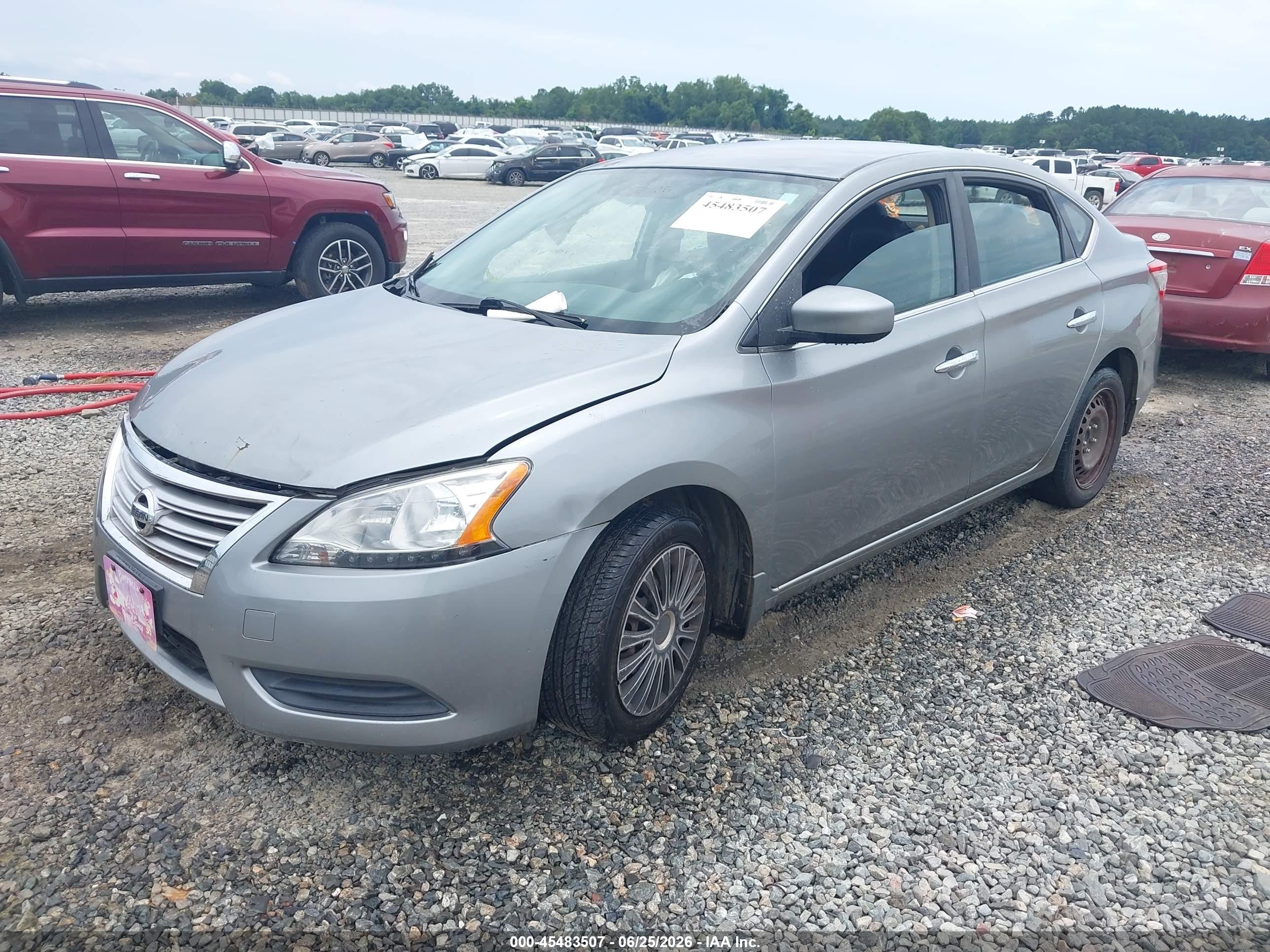2014 Nissan Sentra Fe+ S/fe+ Sv/s/sl/sr/sv Серый vin: 3N1AB7APXEY252387