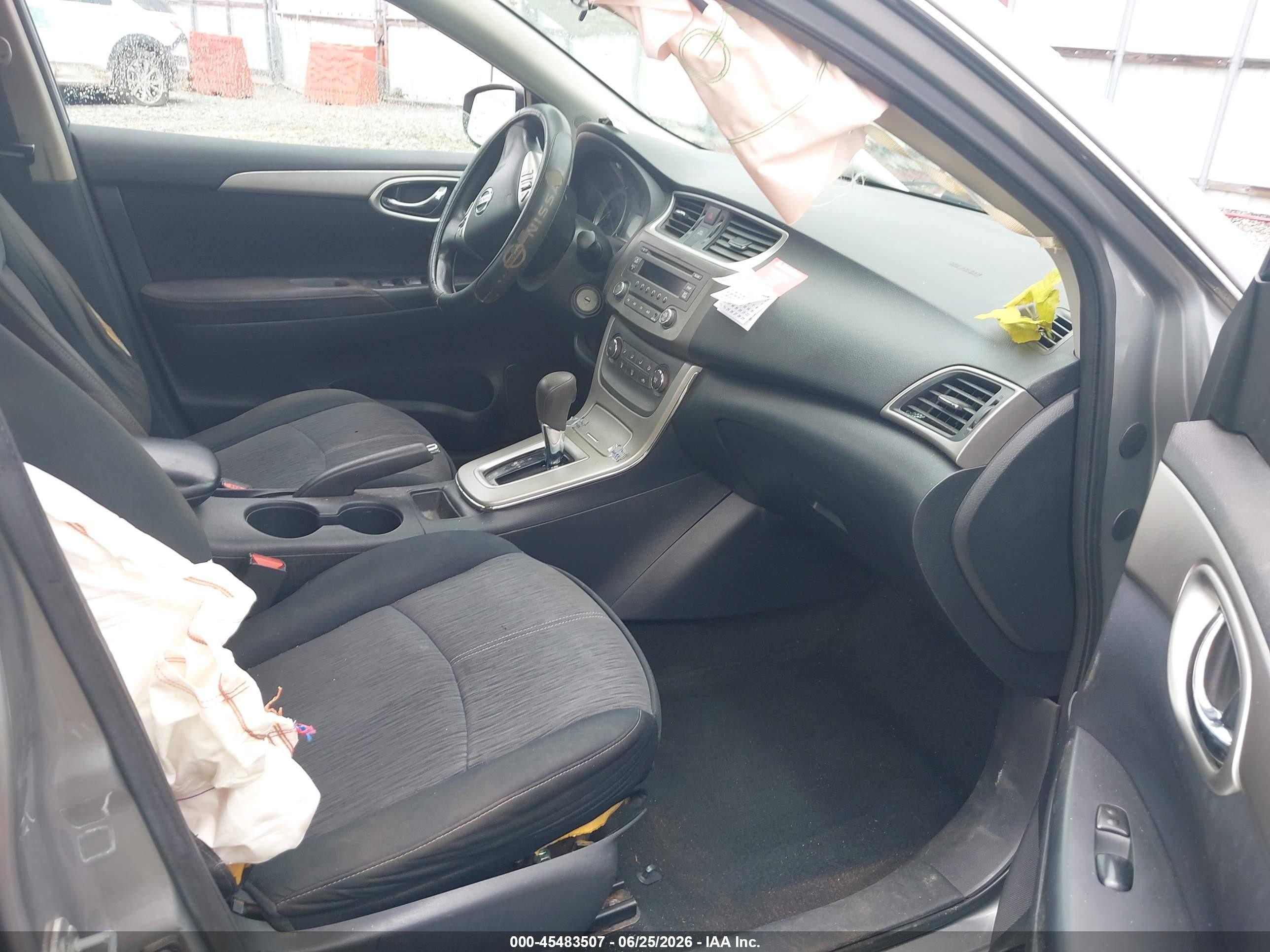 2014 Nissan Sentra Fe+ S/fe+ Sv/s/sl/sr/sv Серый vin: 3N1AB7APXEY252387