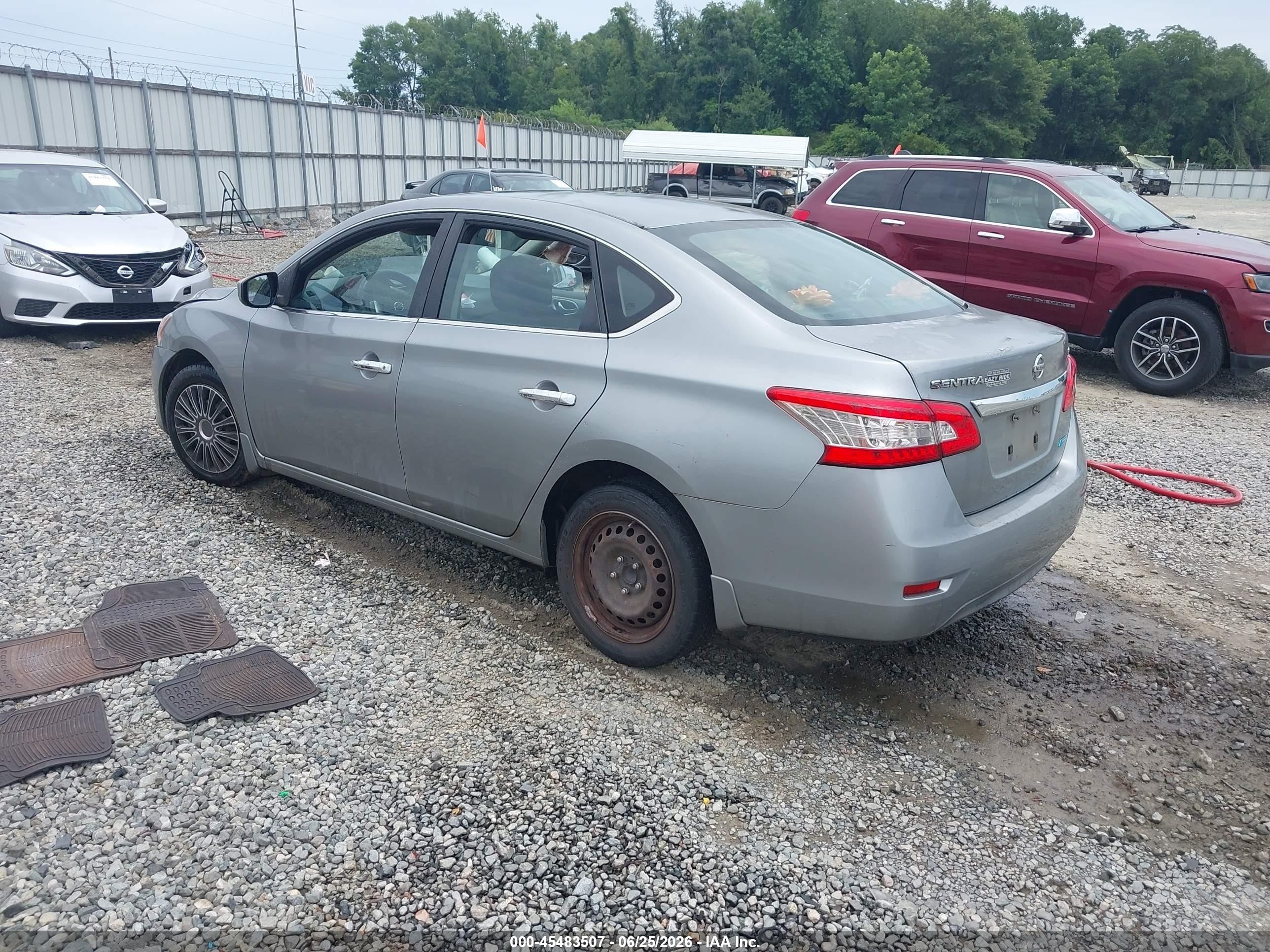 2014 Nissan Sentra Fe+ S/fe+ Sv/s/sl/sr/sv Серый vin: 3N1AB7APXEY252387