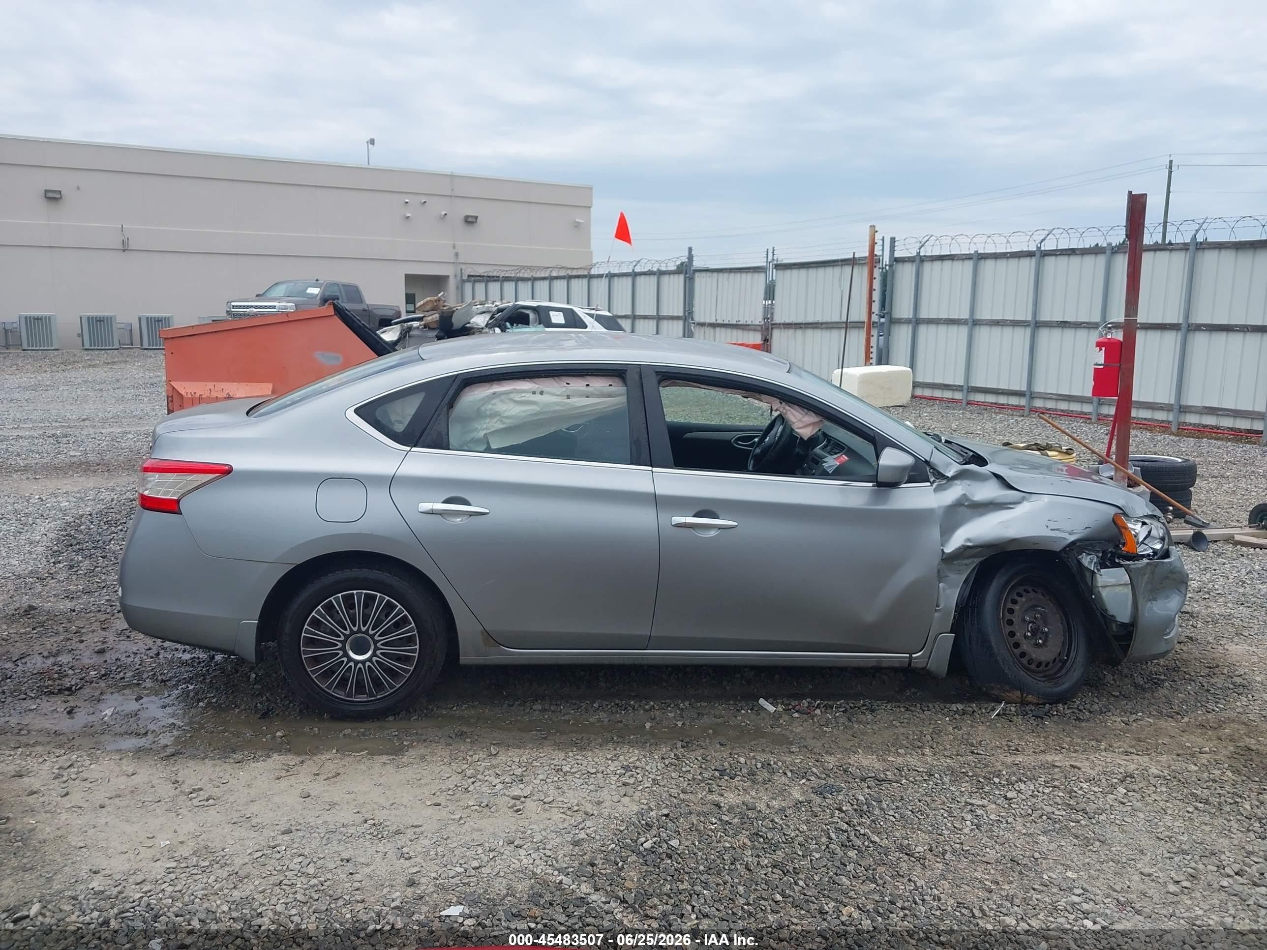 2014 Nissan Sentra Fe+ S/fe+ Sv/s/sl/sr/sv Серый vin: 3N1AB7APXEY252387