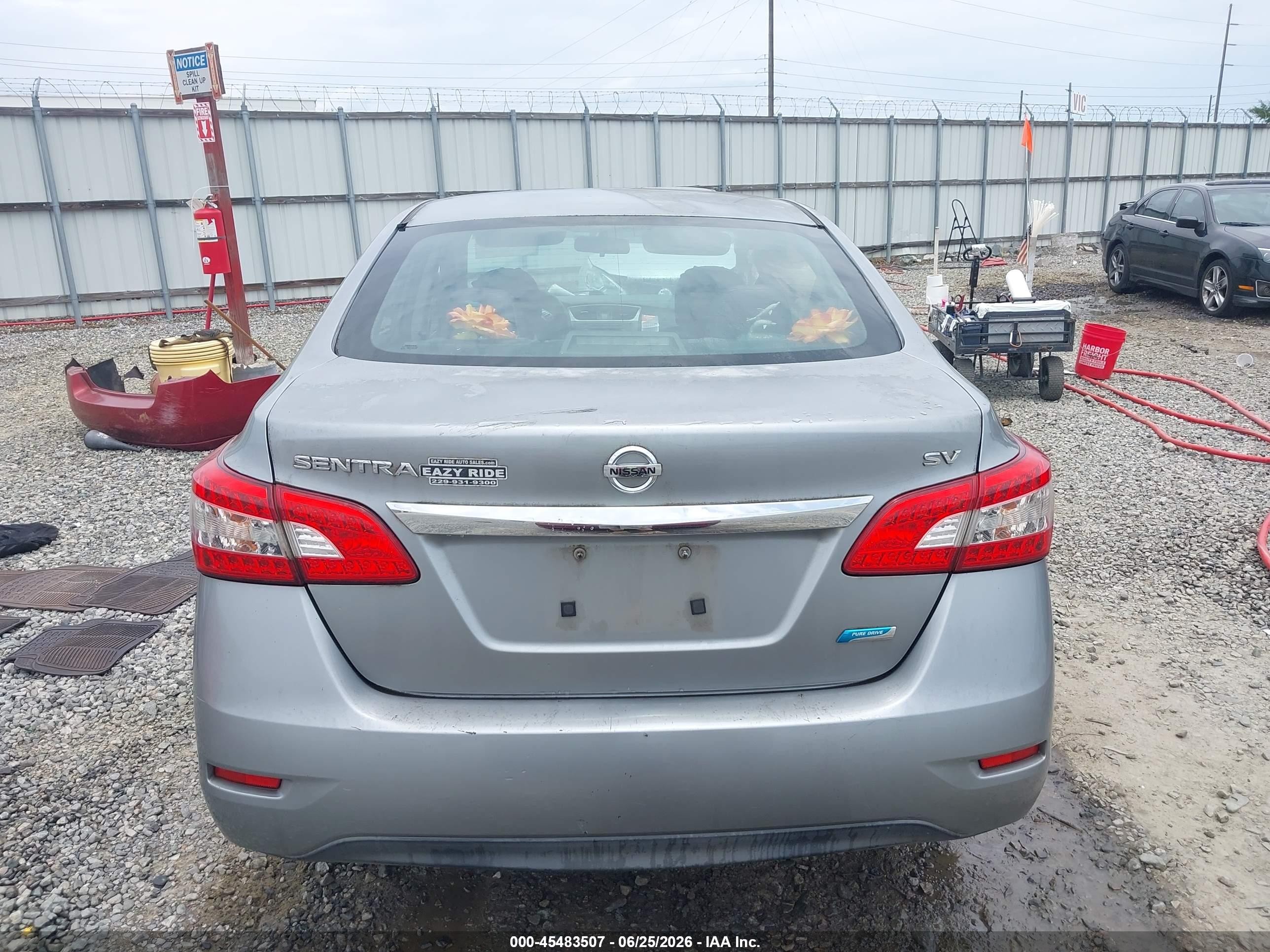 2014 Nissan Sentra Fe+ S/fe+ Sv/s/sl/sr/sv Серый vin: 3N1AB7APXEY252387