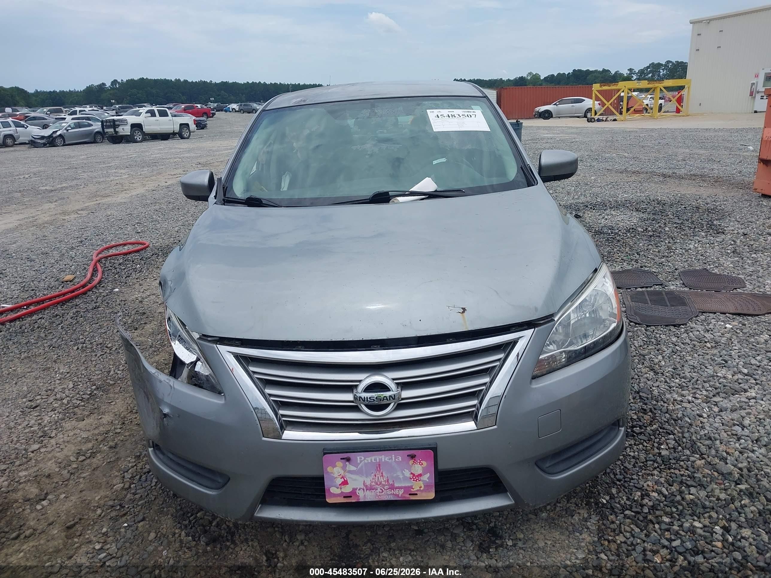 2014 Nissan Sentra Fe+ S/fe+ Sv/s/sl/sr/sv Серый vin: 3N1AB7APXEY252387