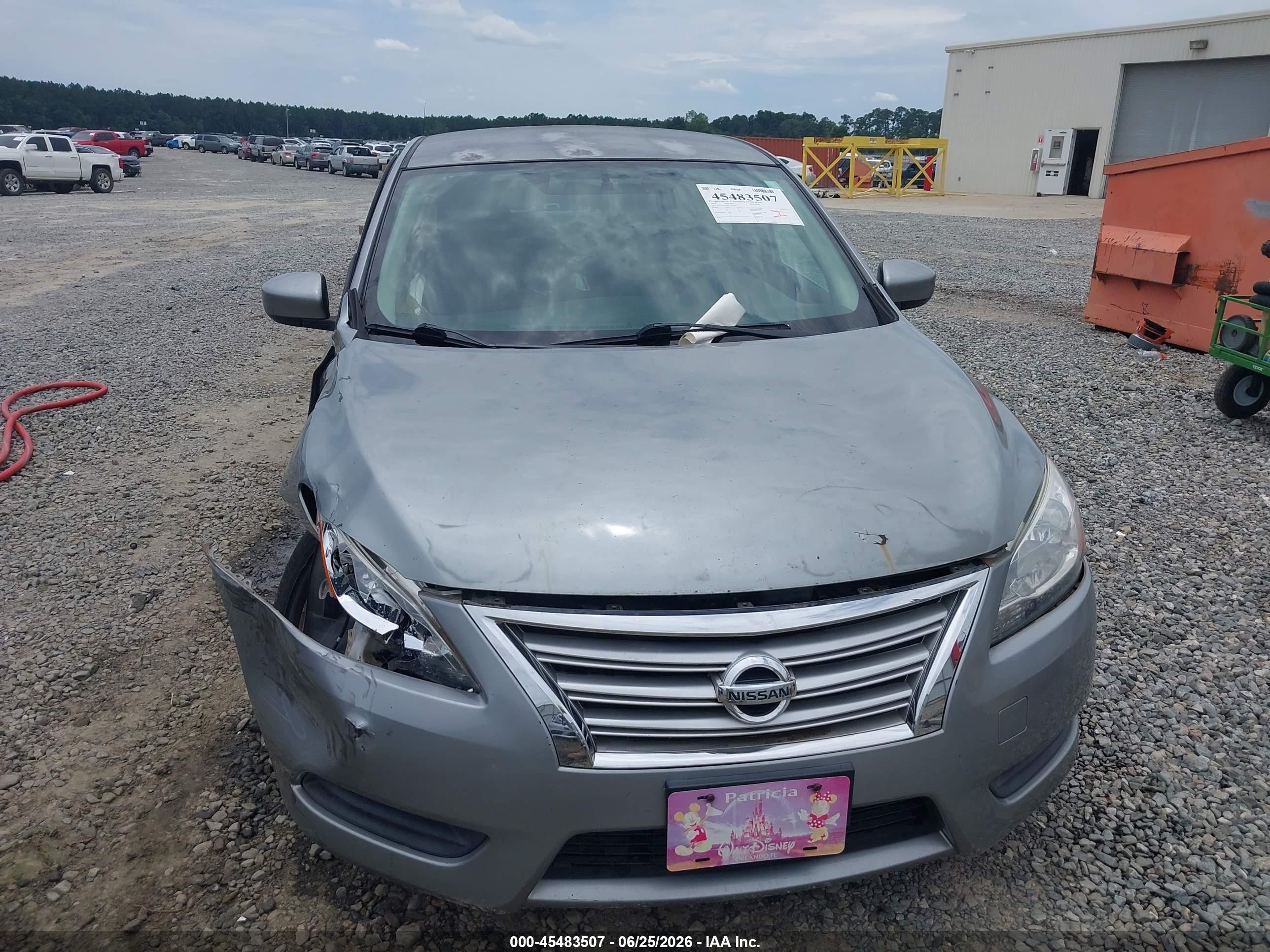 2014 Nissan Sentra Fe+ S/fe+ Sv/s/sl/sr/sv Серый vin: 3N1AB7APXEY252387