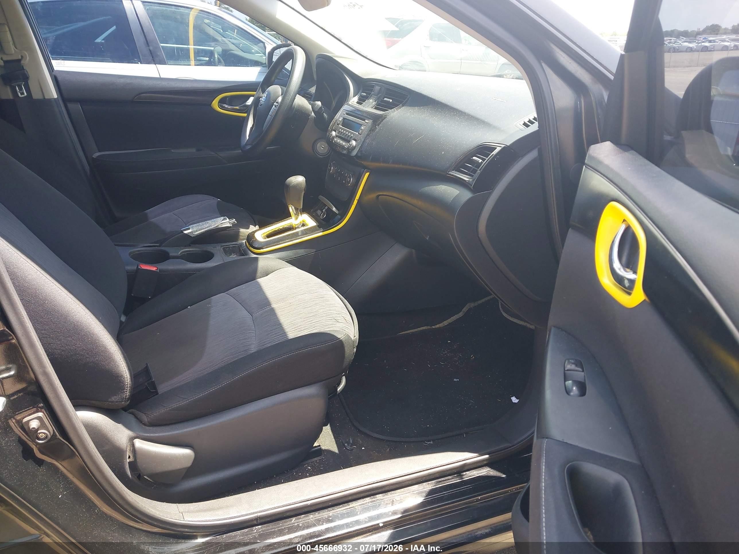 2014 Nissan Sentra Sv Black vin: 3N1AB7APXEY253197