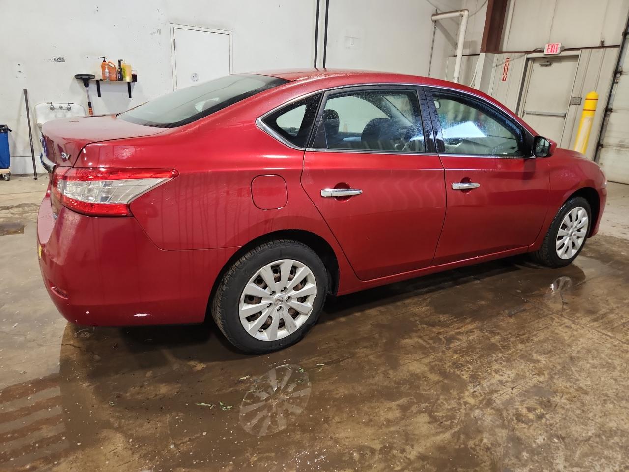 2014 Nissan Sentra Sv Red vin: 3N1AB7APXEY253393 Damage: Right Rear Wheel Cover, Broken, Replacement Required
