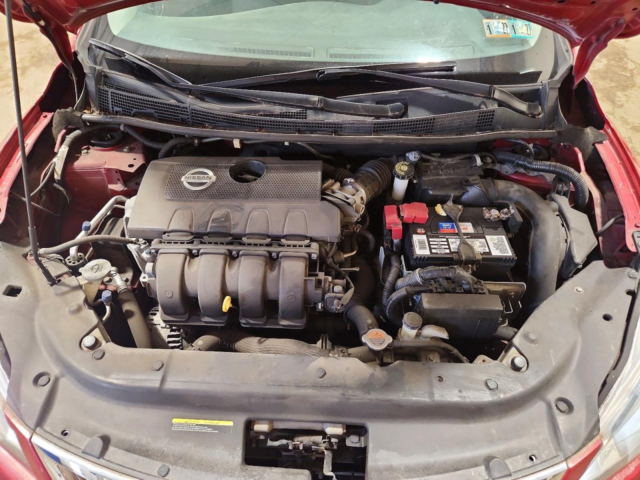 2014 Nissan Sentra Sv Red vin: 3N1AB7APXEY253393