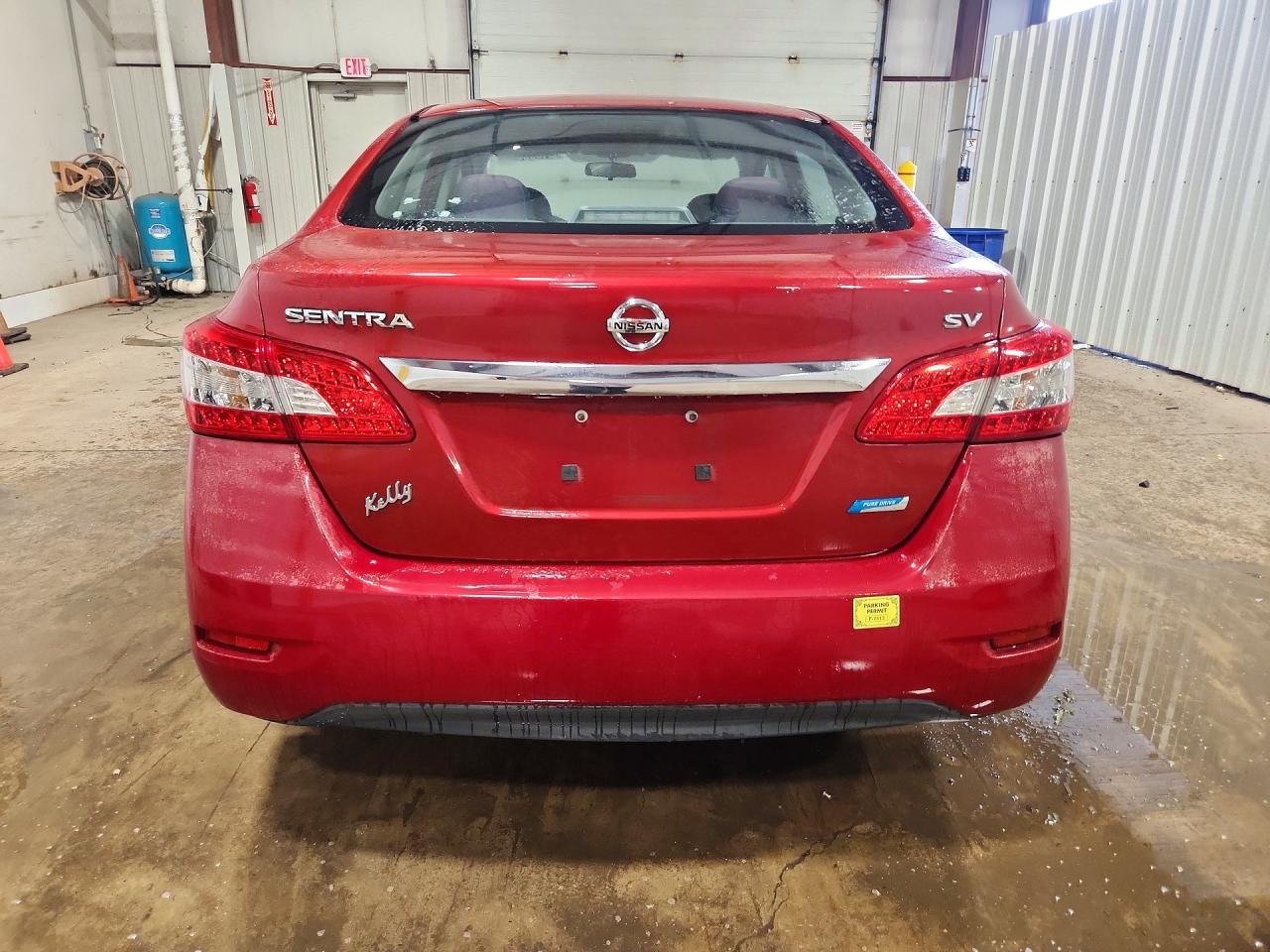 2014 Nissan Sentra Sv Red vin: 3N1AB7APXEY253393