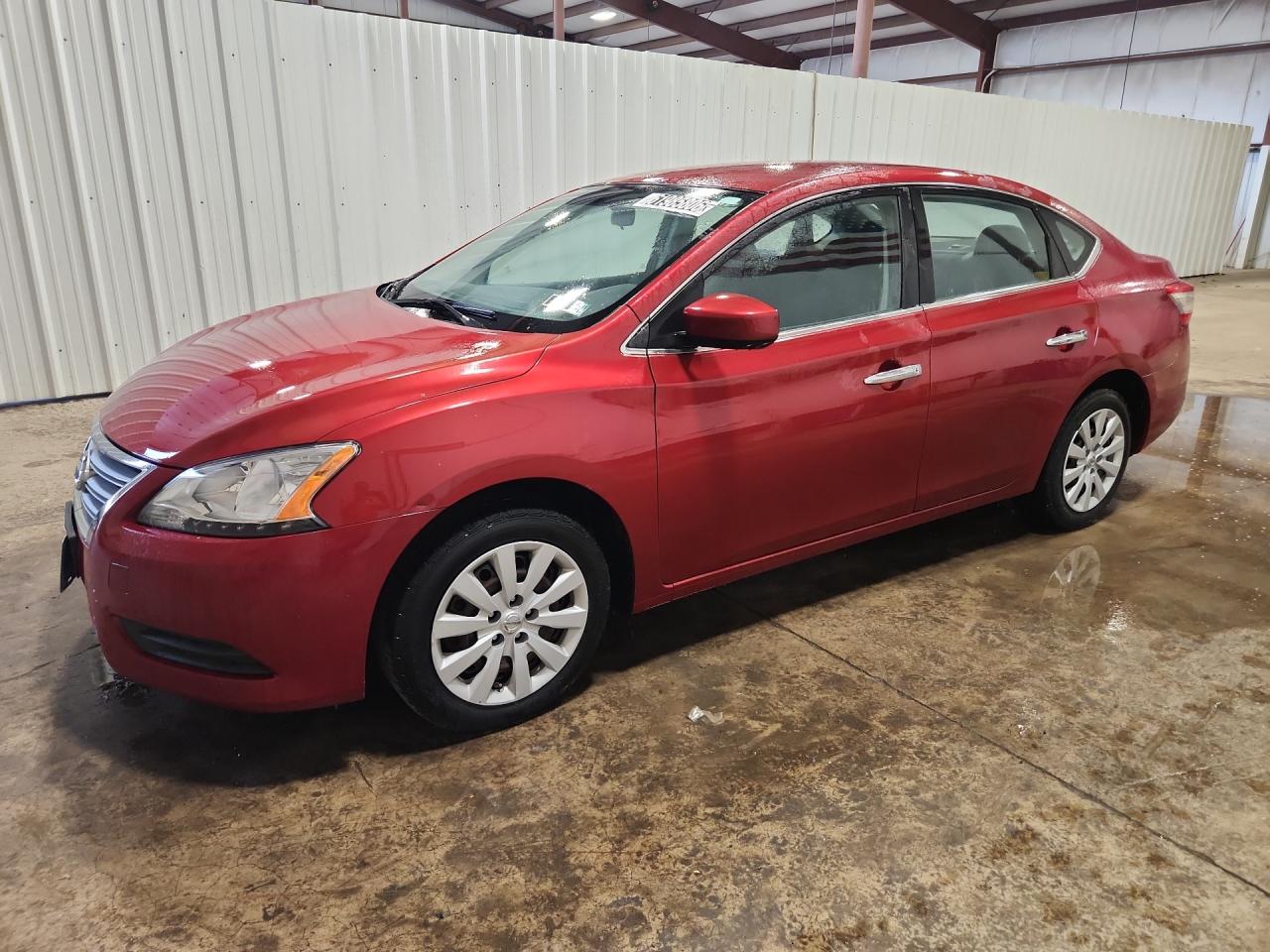 2014 Nissan Sentra Sv Red vin: 3N1AB7APXEY253393 Damage: Left Front Fender, Dent(S) W/No Paint Dmg, 1/2 To 1 Inch