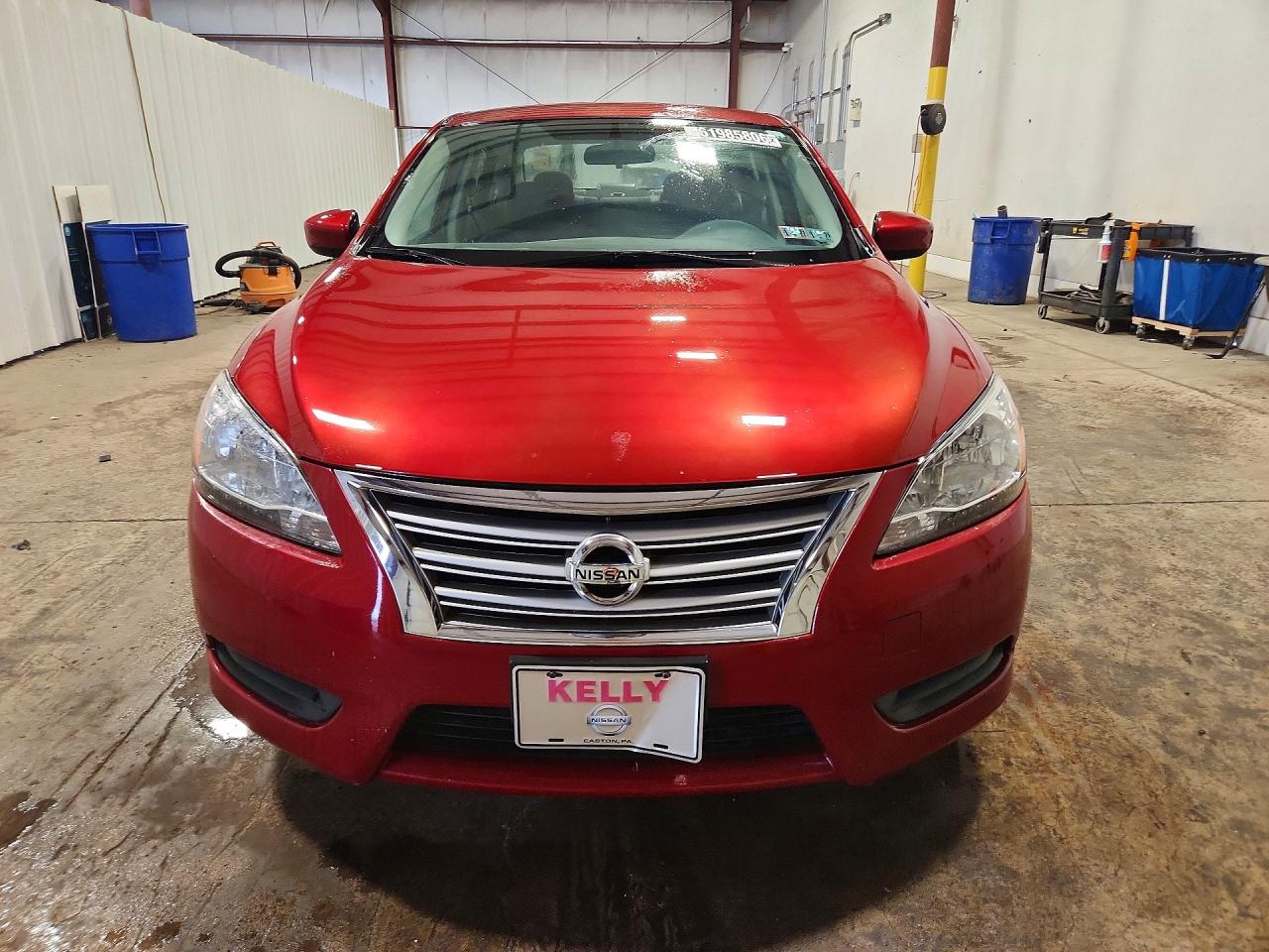 2014 Nissan Sentra Sv Red vin: 3N1AB7APXEY253393