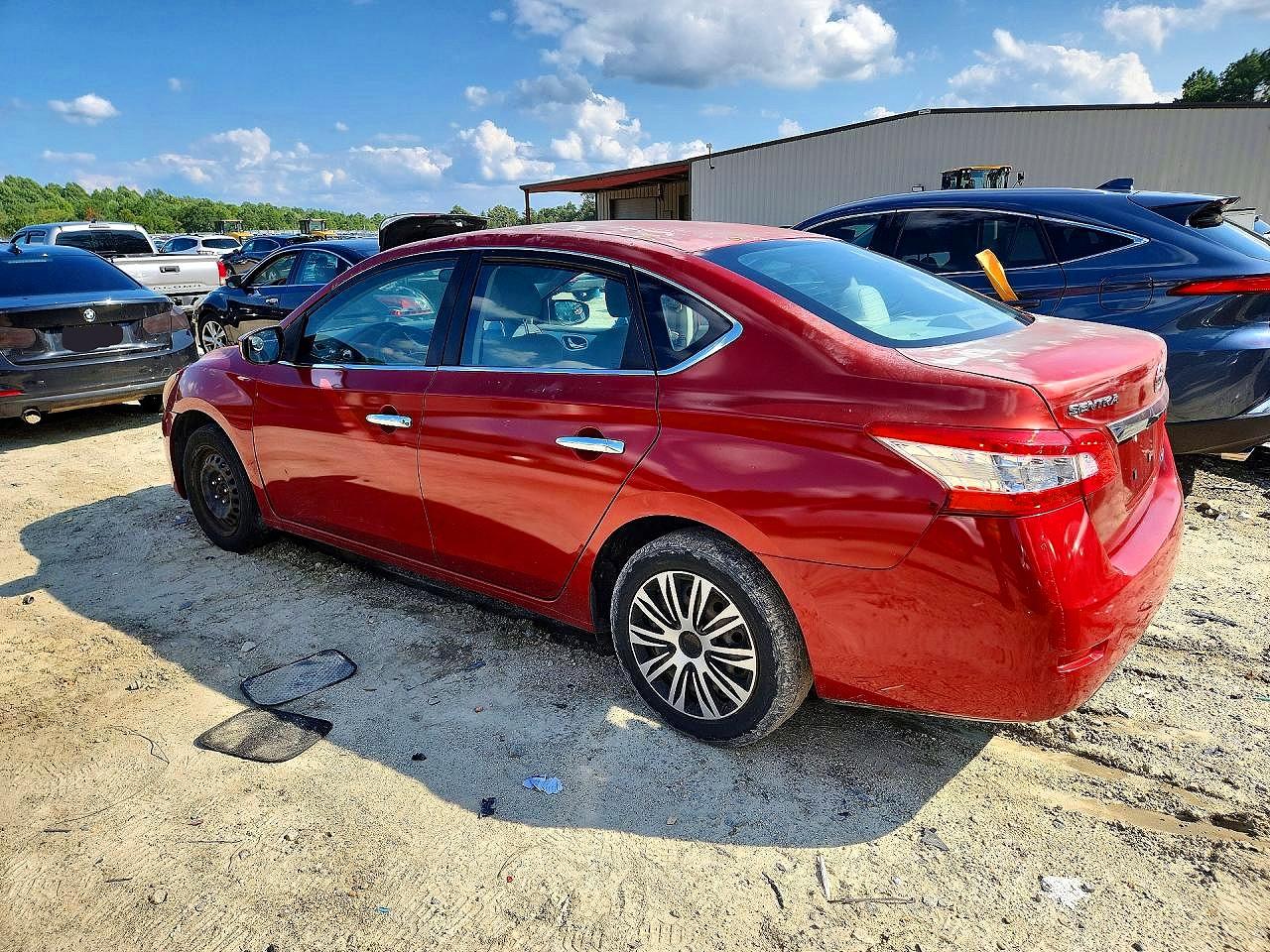 2014 Nissan Sentra Sv Maroon vin: 3N1AB7APXEY255046