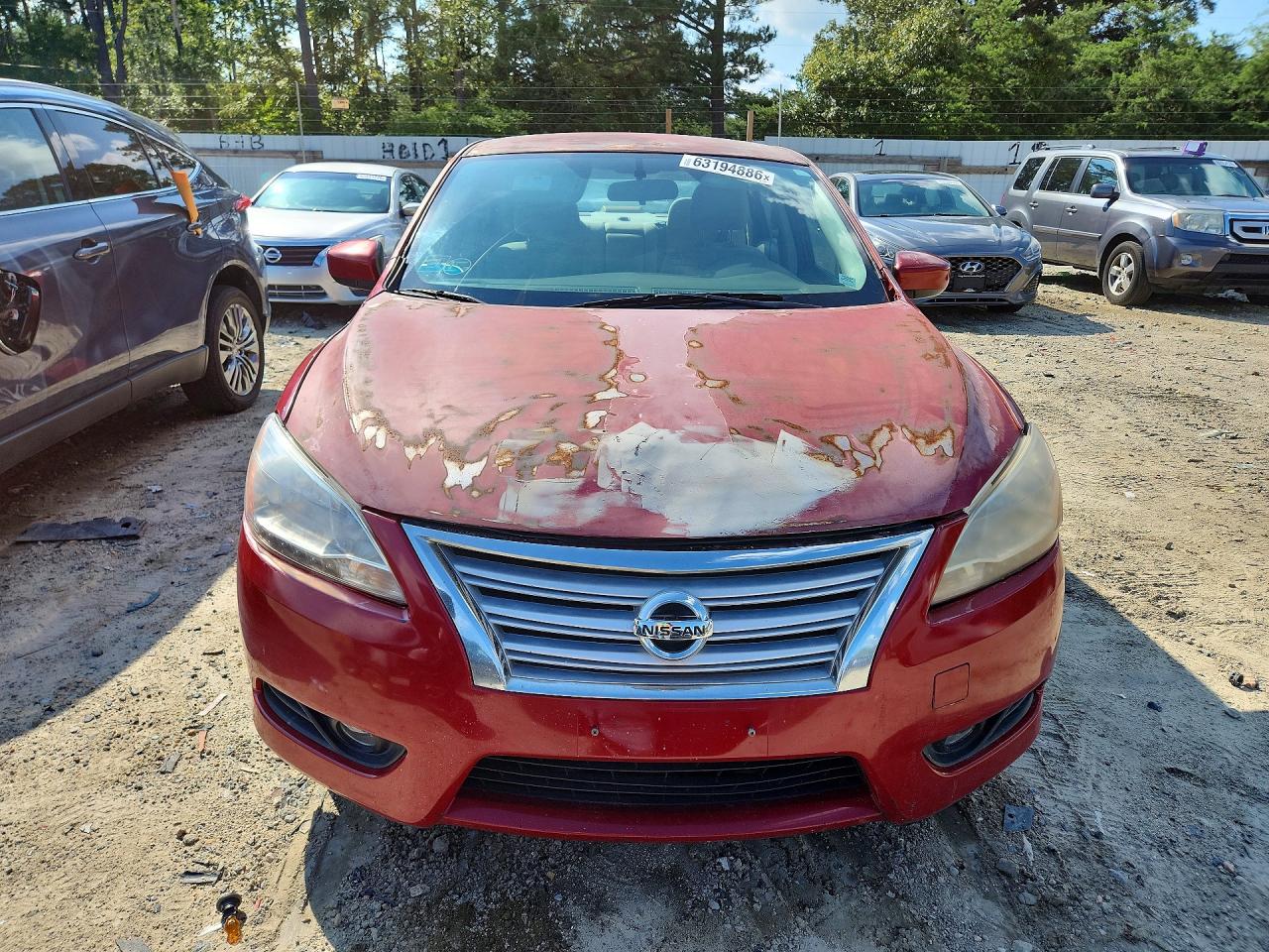2014 Nissan Sentra Sv Maroon vin: 3N1AB7APXEY255046