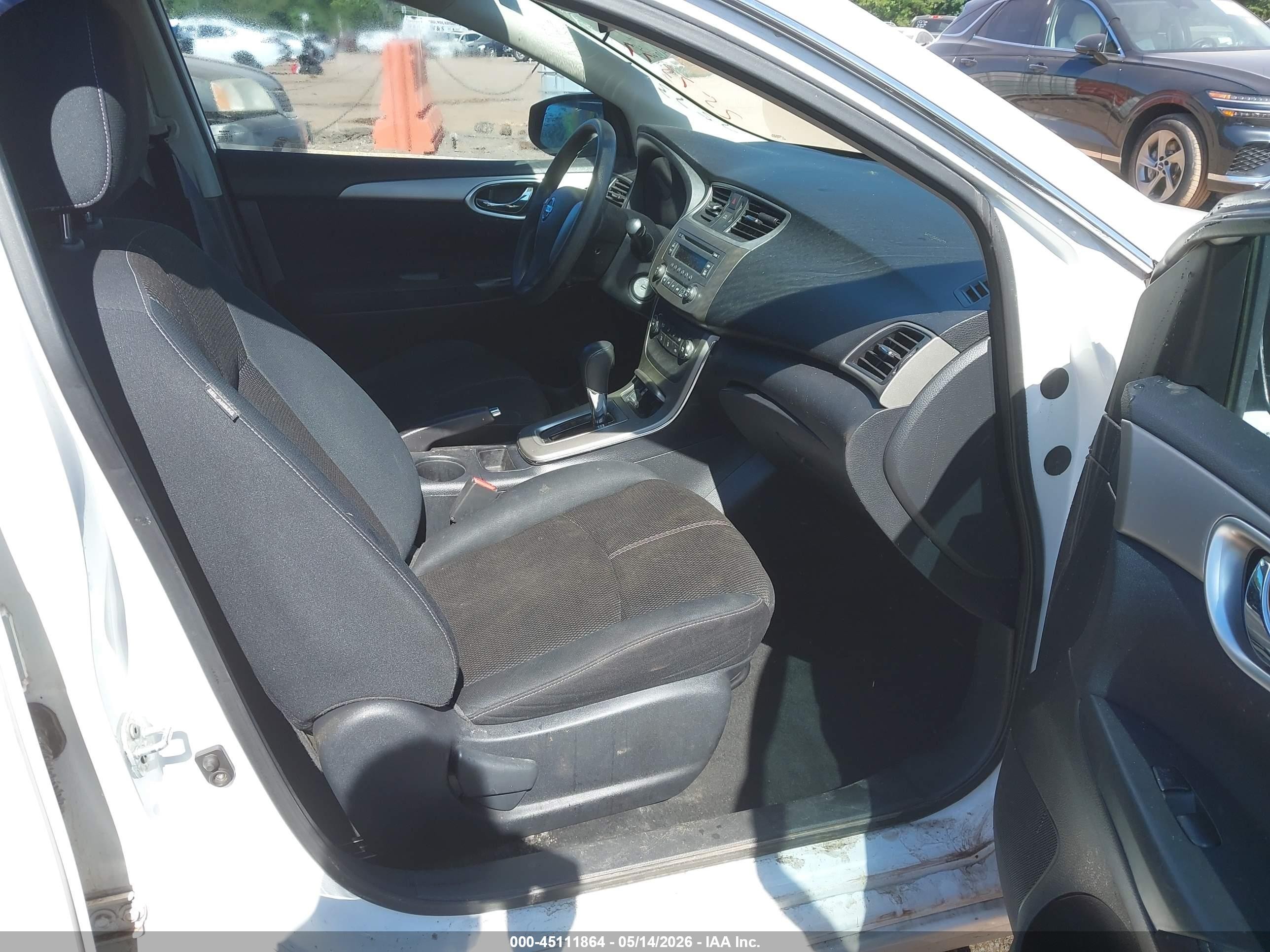 2014 Nissan Sentra Fe+ S White vin: 3N1AB7APXEY257377