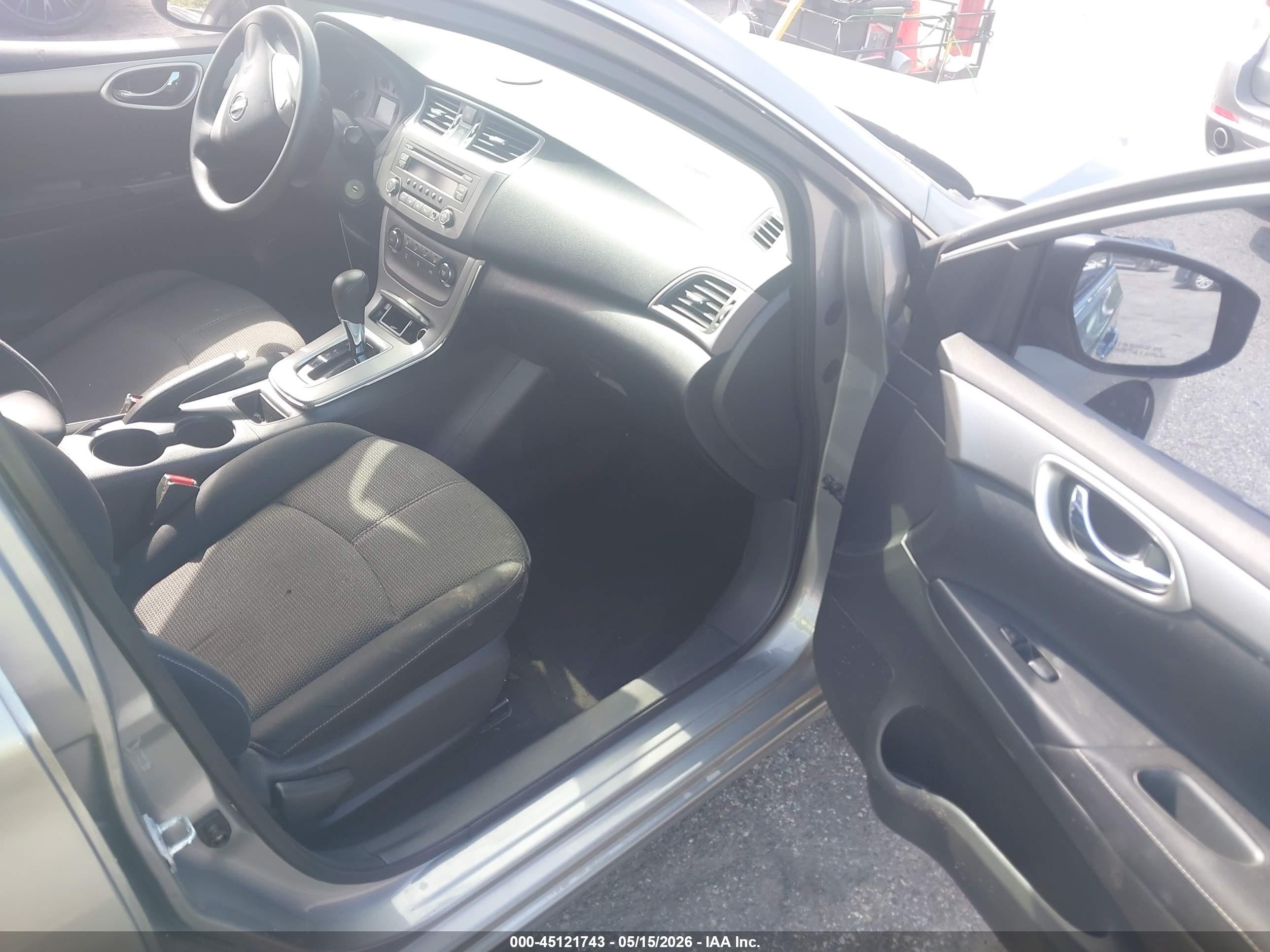 2014 Nissan Sentra S Gray vin: 3N1AB7APXEY260196