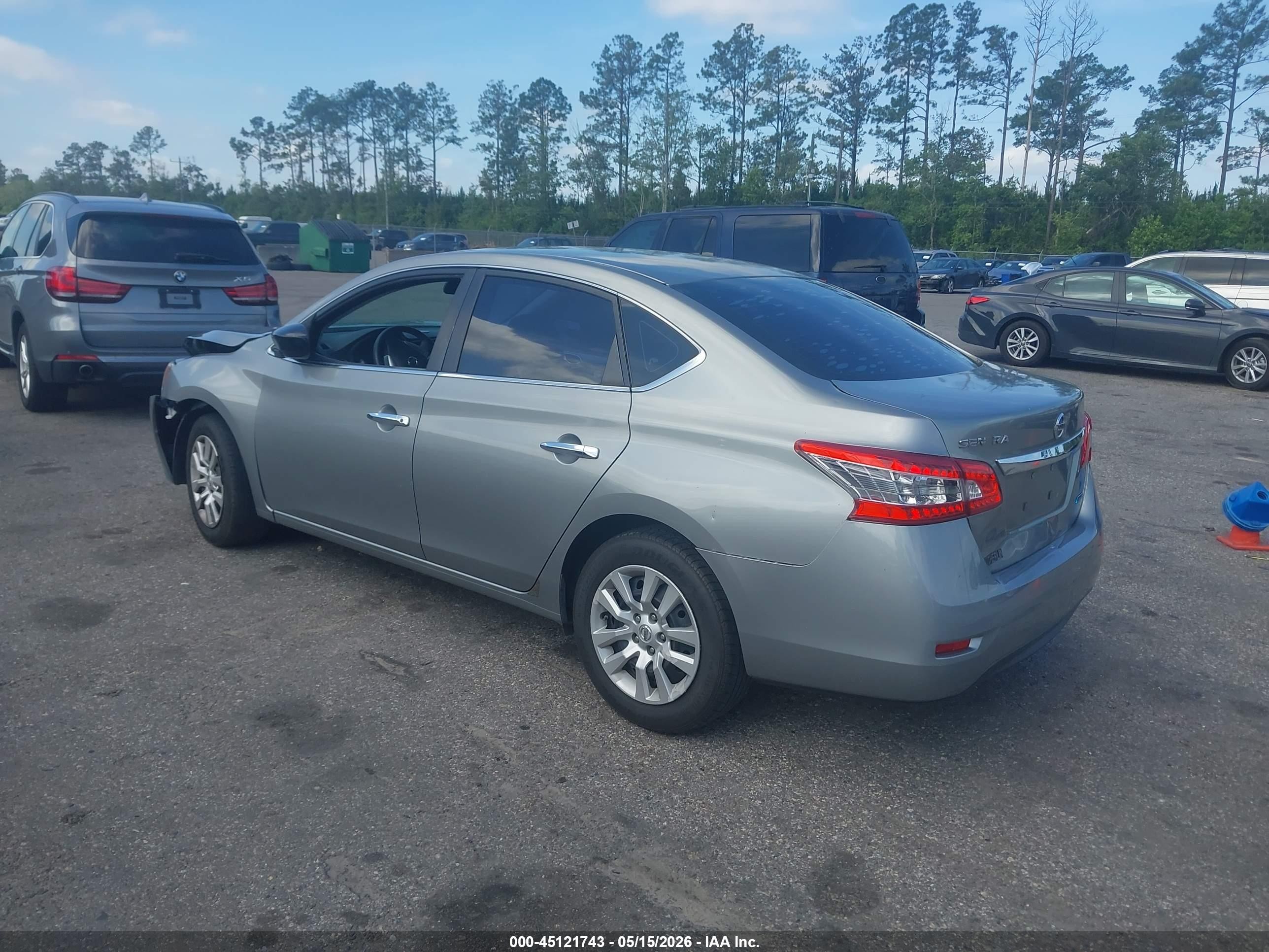 2014 Nissan Sentra S Gray vin: 3N1AB7APXEY260196