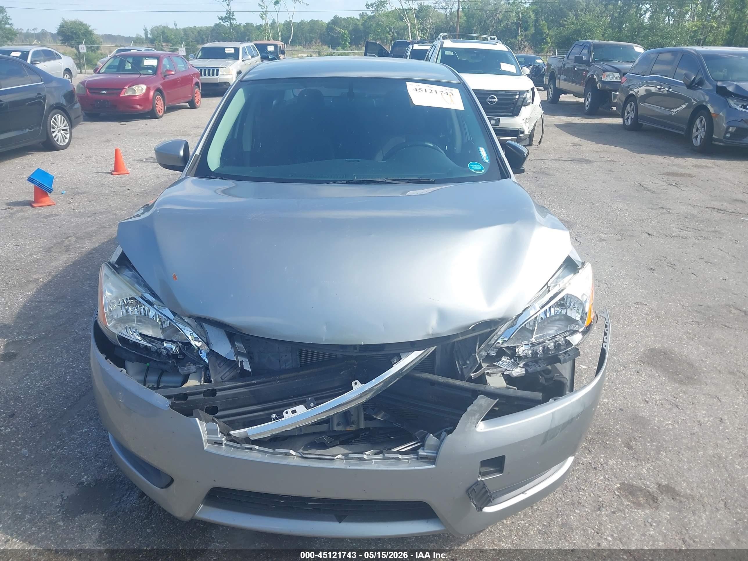2014 Nissan Sentra S Gray vin: 3N1AB7APXEY260196