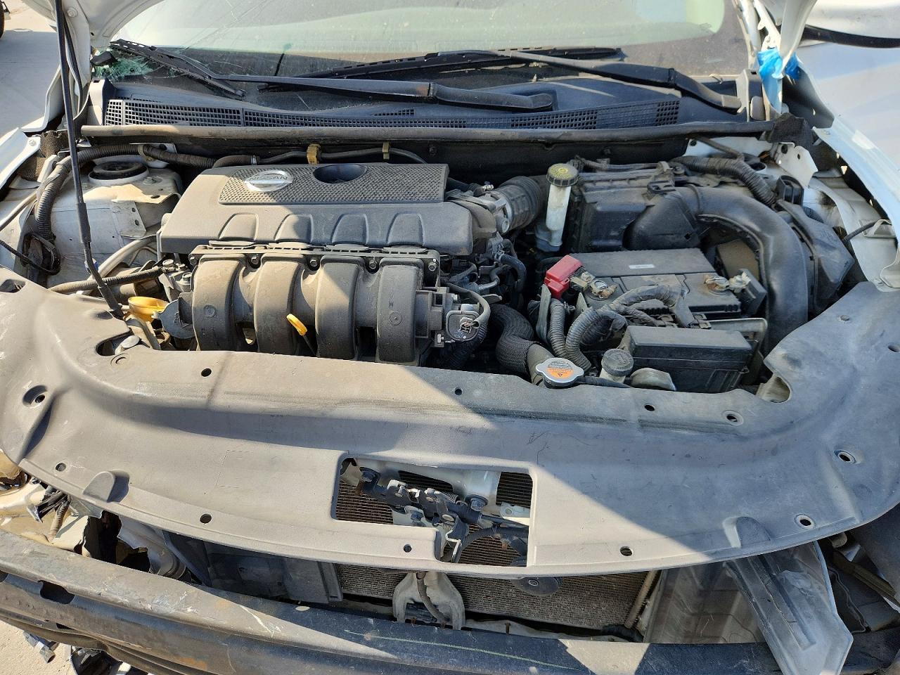 2014 Nissan Sentra Fe+ Sv White vin: 3N1AB7APXEY266399