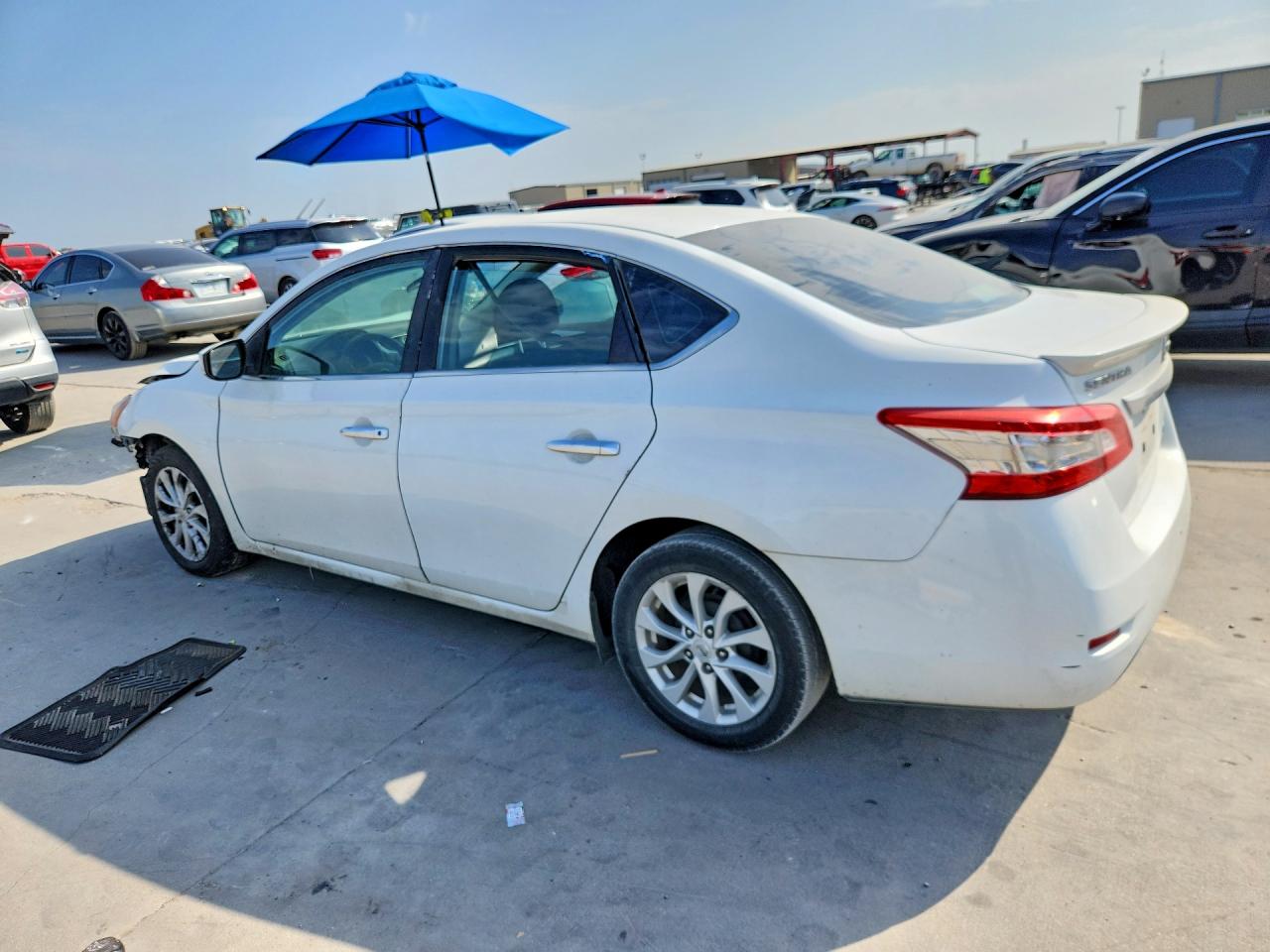 2014 Nissan Sentra Fe+ Sv White vin: 3N1AB7APXEY266399