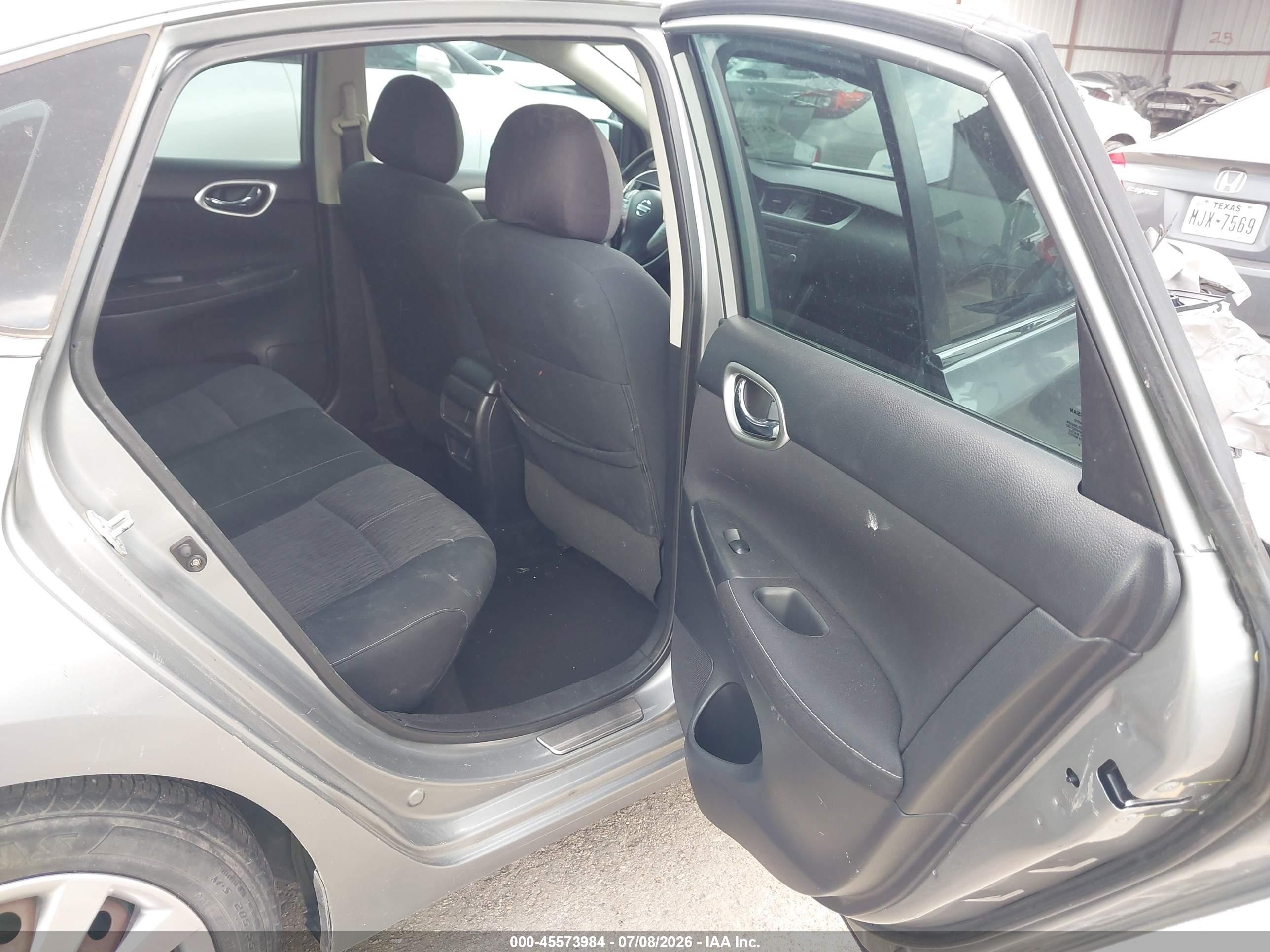 2014 Nissan Sentra Sv Gray vin: 3N1AB7APXEY266595
