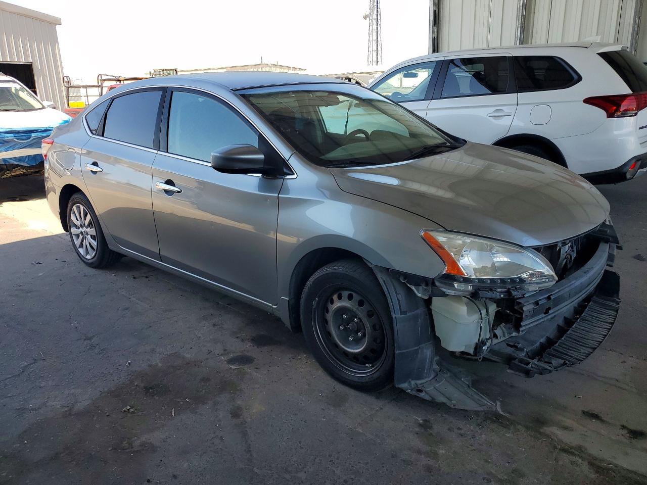 2014 Nissan Sentra Sv Серебряный vin: 3N1AB7APXEY271957