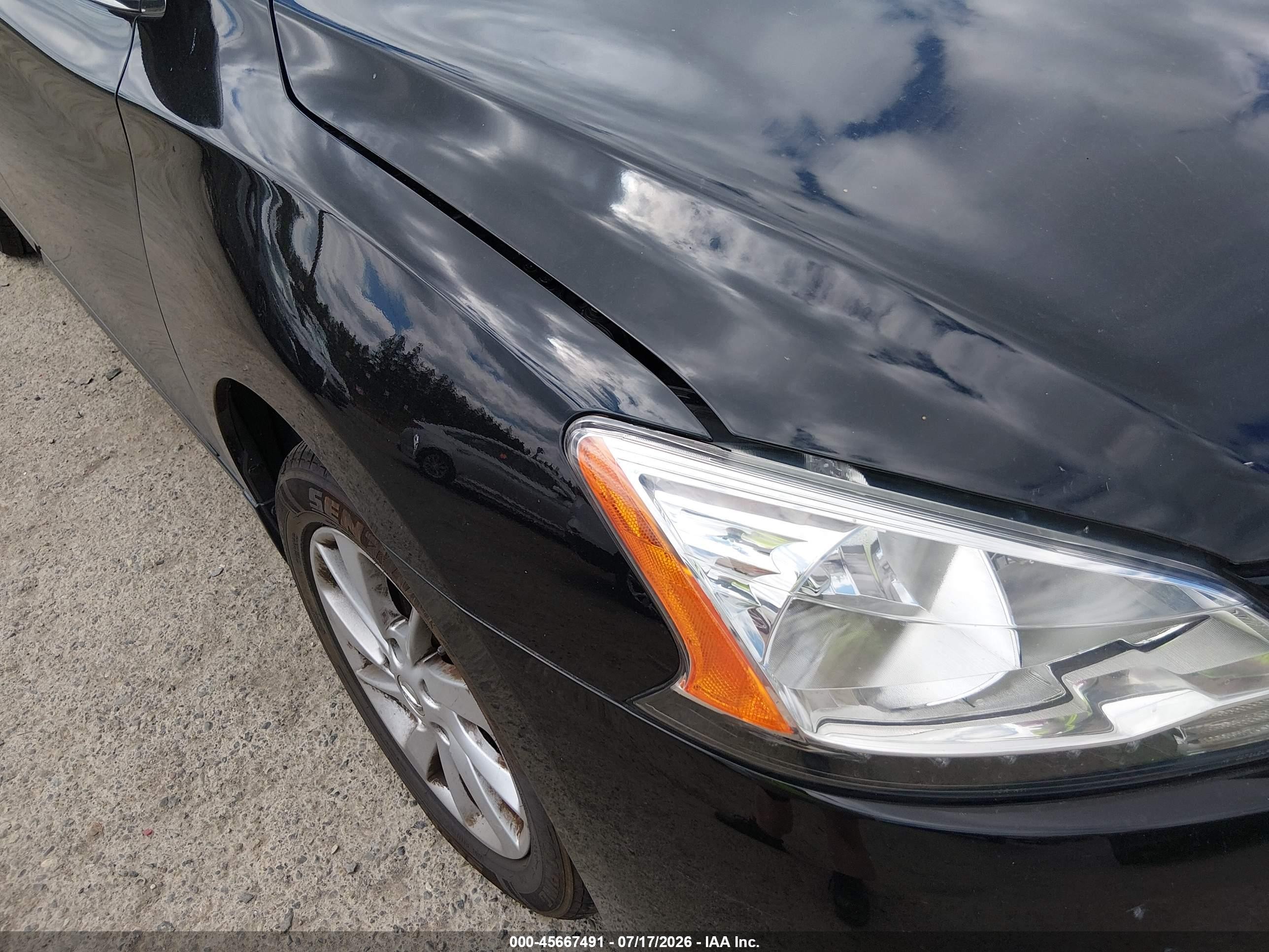 2014 Nissan Sentra Sv Black vin: 3N1AB7APXEY272350