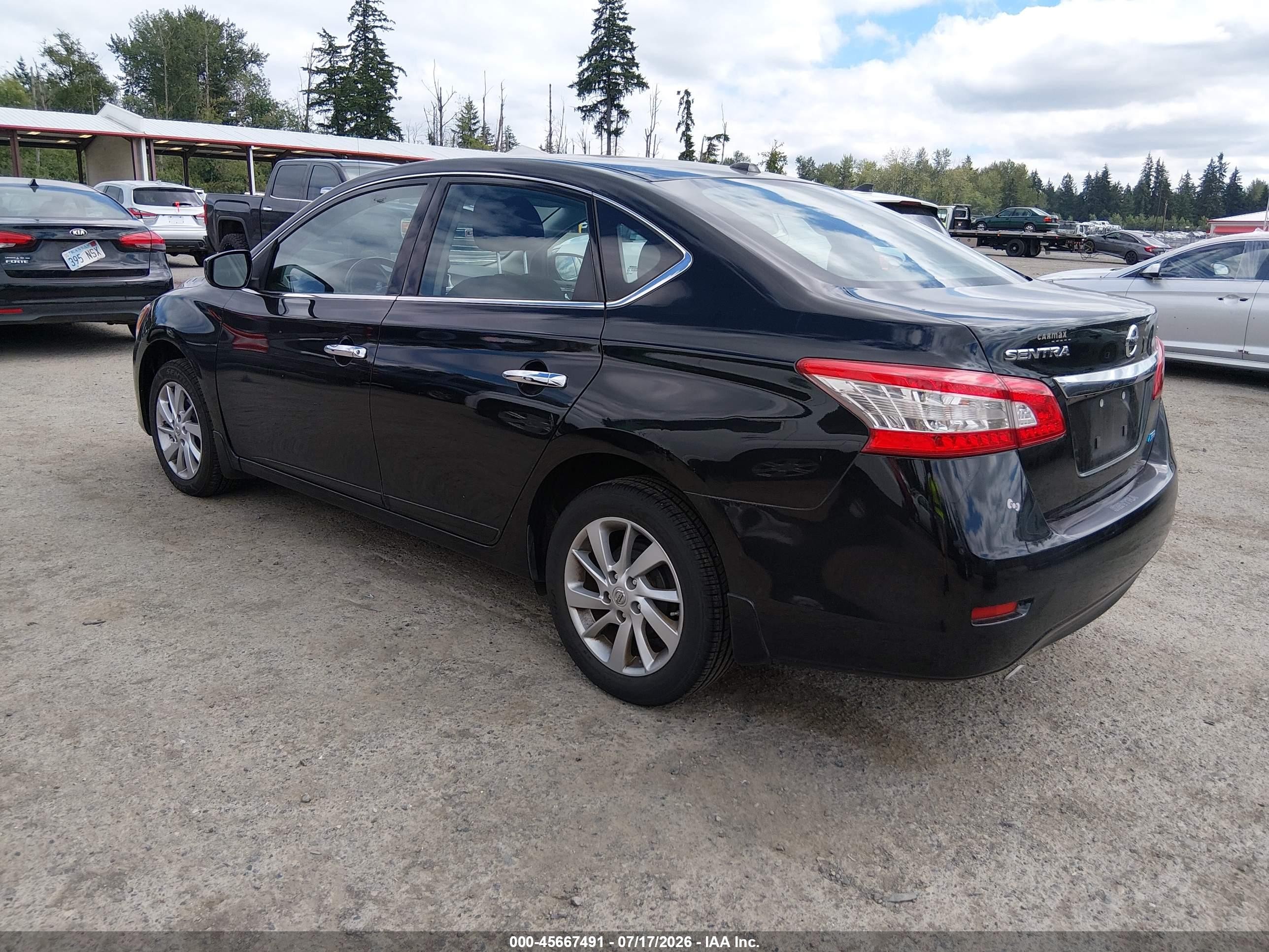 2014 Nissan Sentra Sv Black vin: 3N1AB7APXEY272350