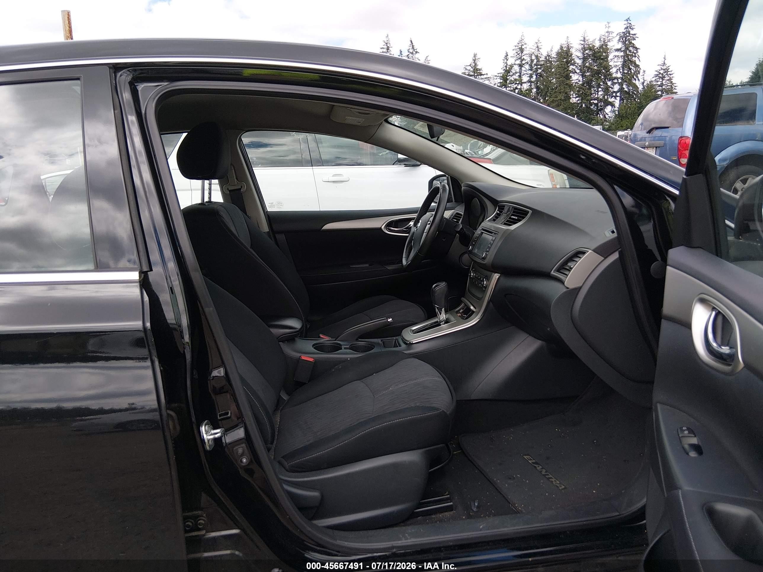 2014 Nissan Sentra Sv Black vin: 3N1AB7APXEY272350