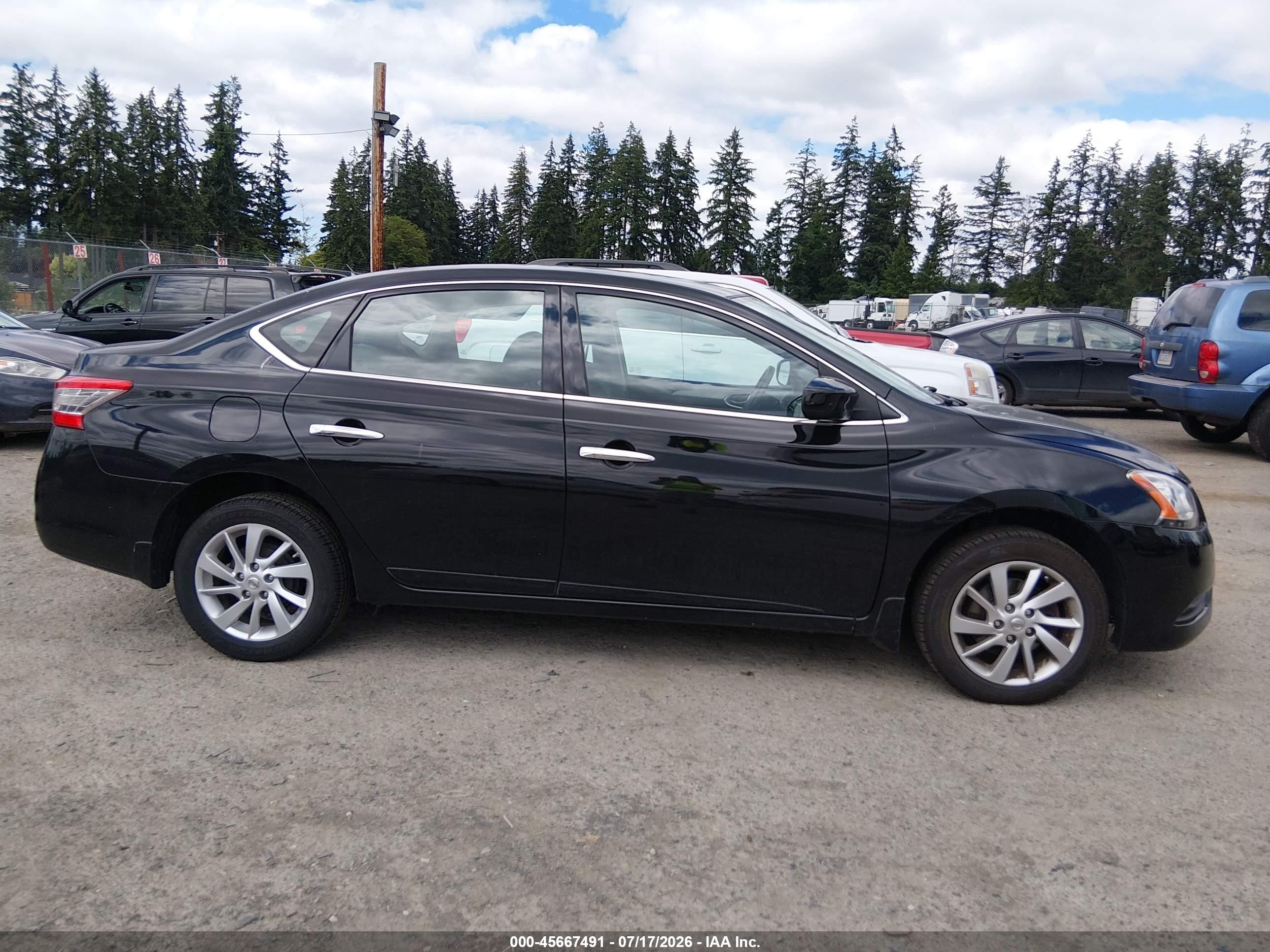 2014 Nissan Sentra Sv Black vin: 3N1AB7APXEY272350
