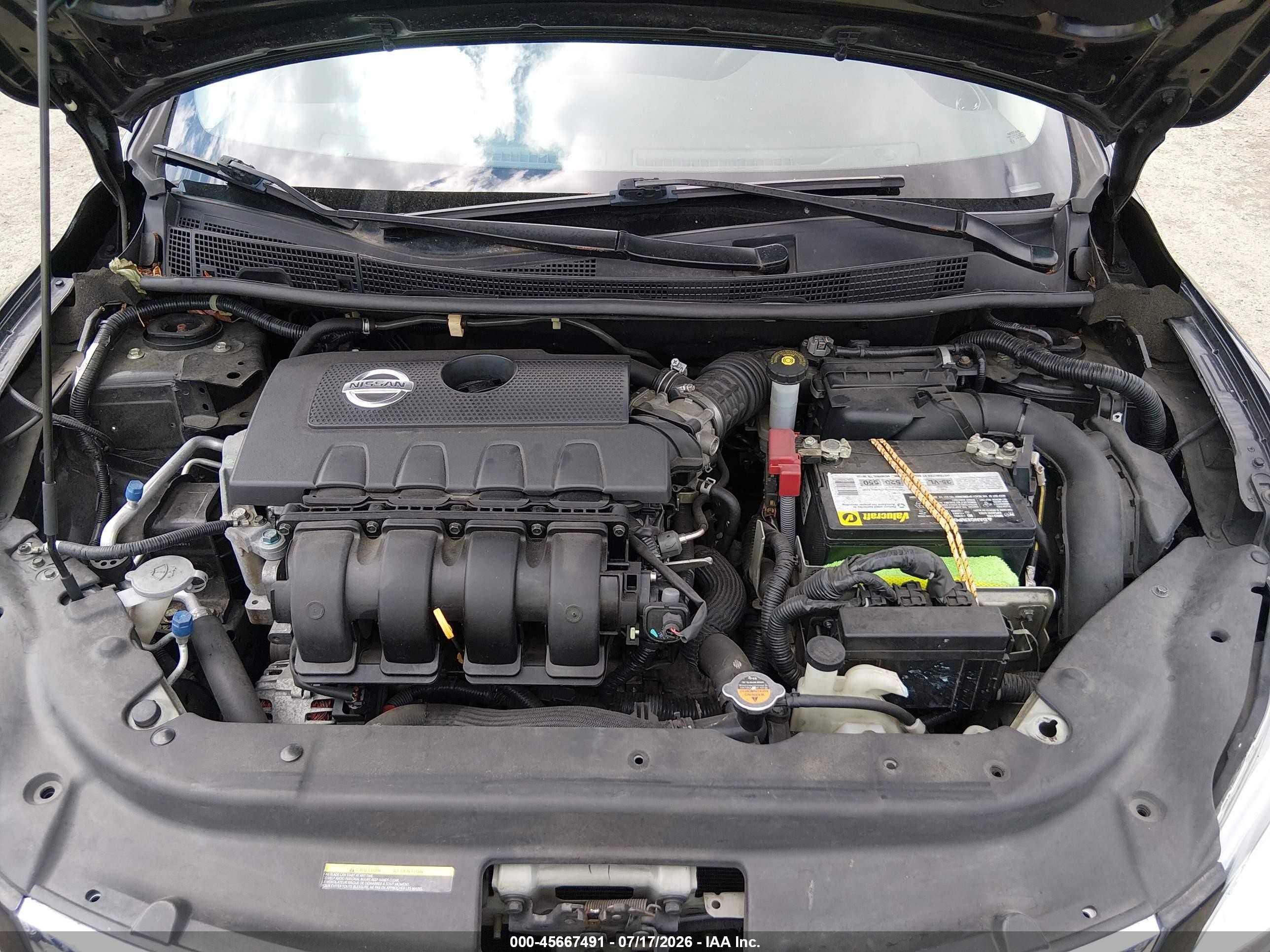 2014 Nissan Sentra Sv Black vin: 3N1AB7APXEY272350