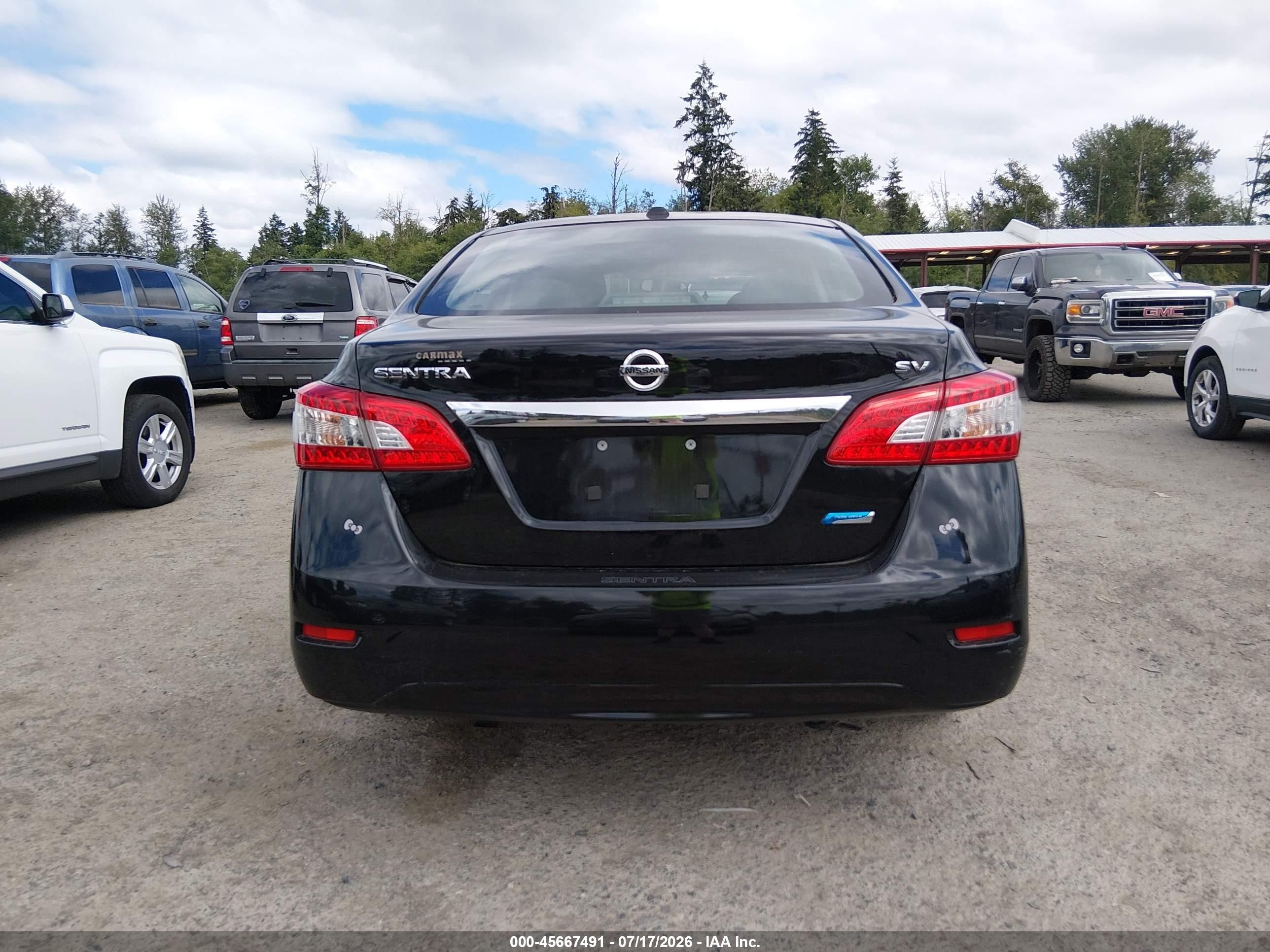 2014 Nissan Sentra Sv Black vin: 3N1AB7APXEY272350