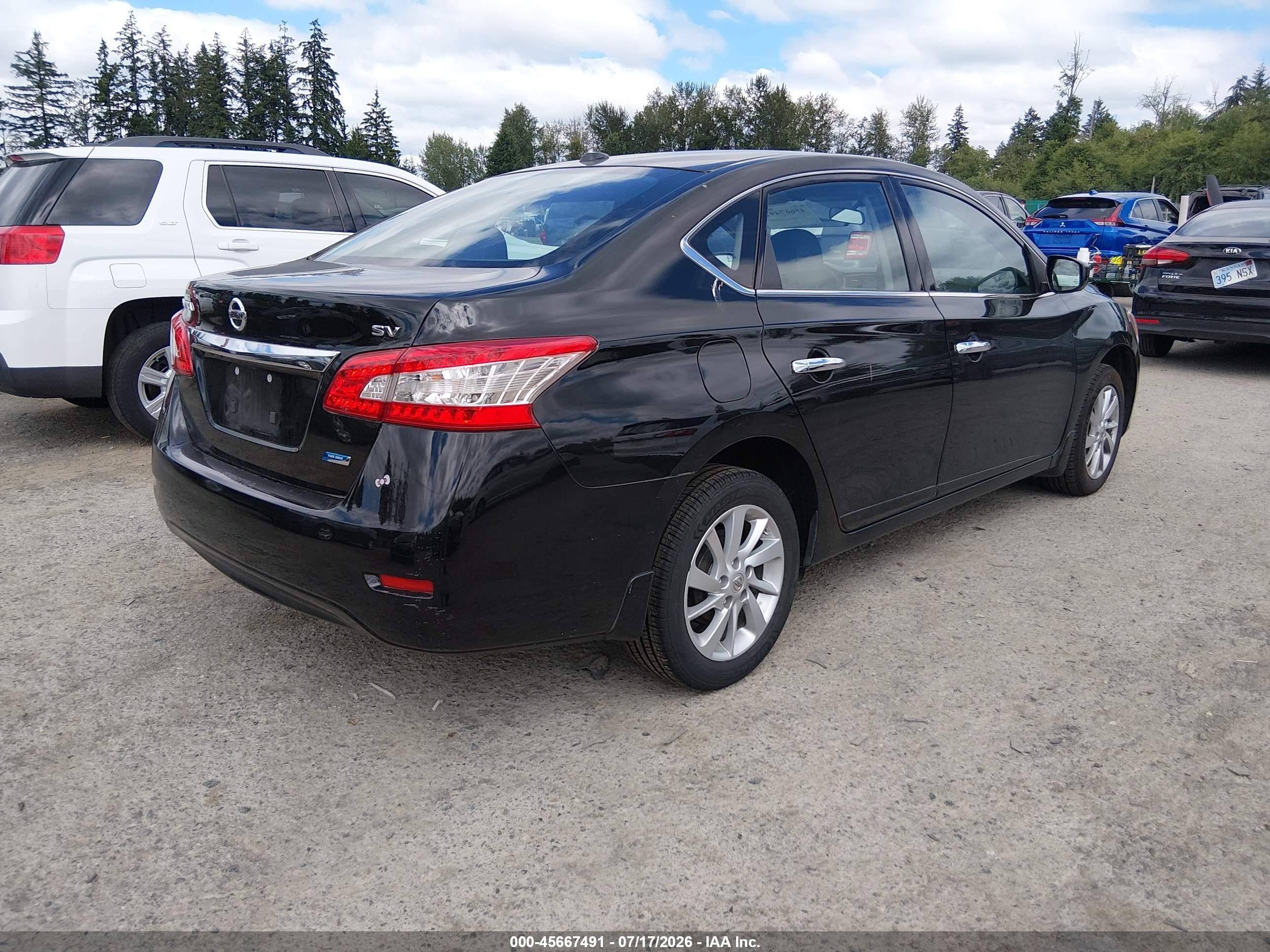 2014 Nissan Sentra Sv Black vin: 3N1AB7APXEY272350