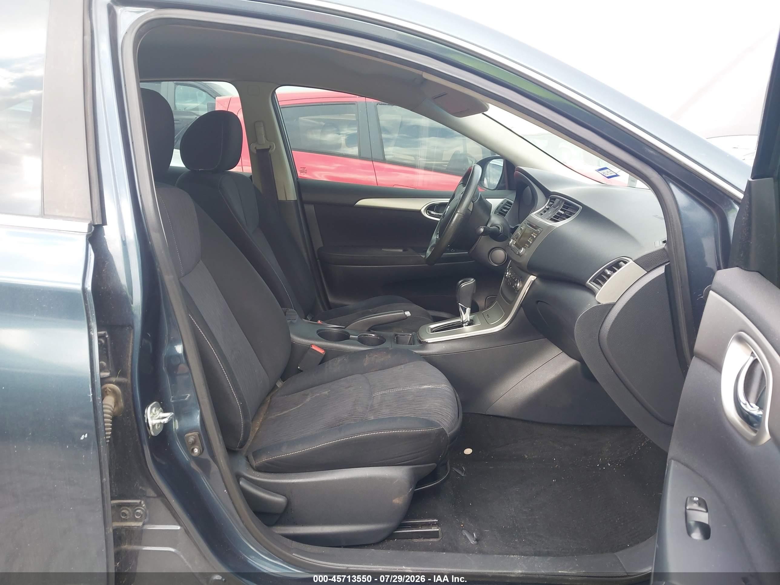 2014 Nissan Sentra Sv Синий vin: 3N1AB7APXEY274647