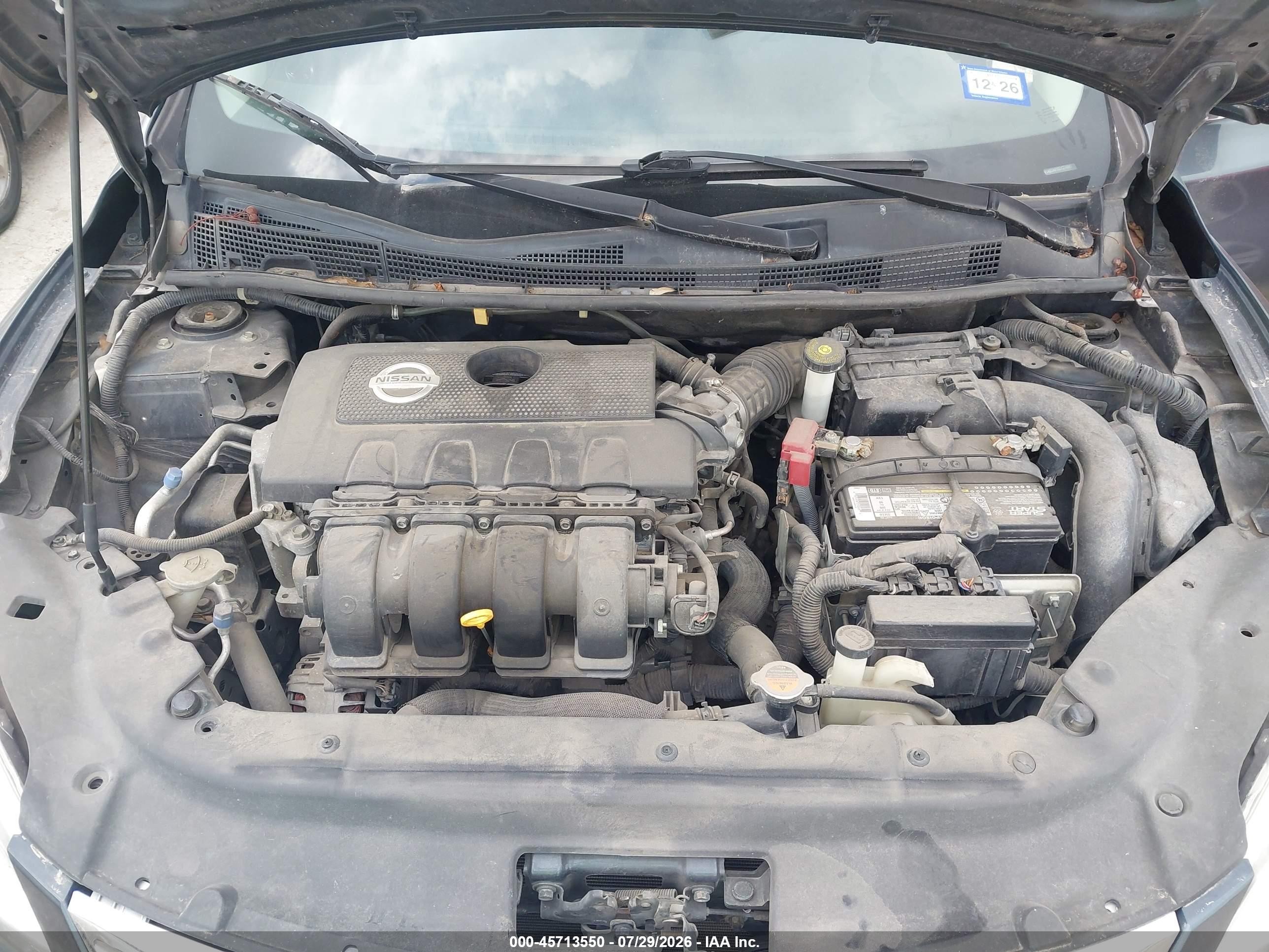 2014 Nissan Sentra Sv Синий vin: 3N1AB7APXEY274647