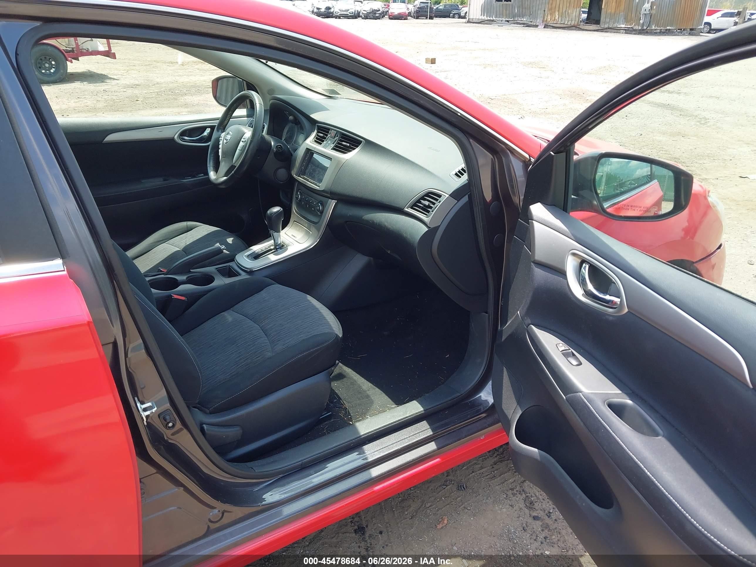 2014 Nissan Sentra Sv Red vin: 3N1AB7APXEY275622