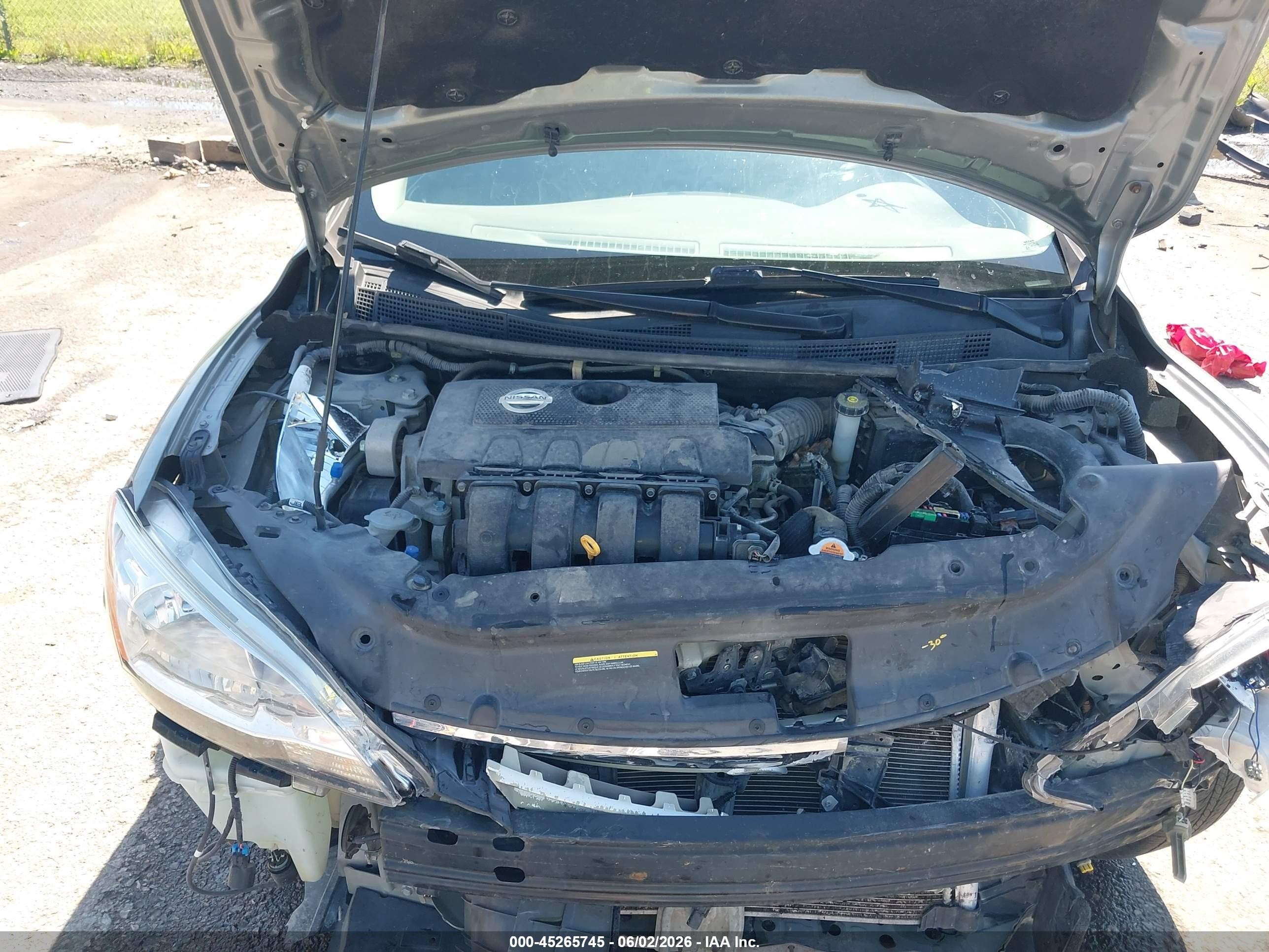 2014 Nissan Sentra S Silver vin: 3N1AB7APXEY282747