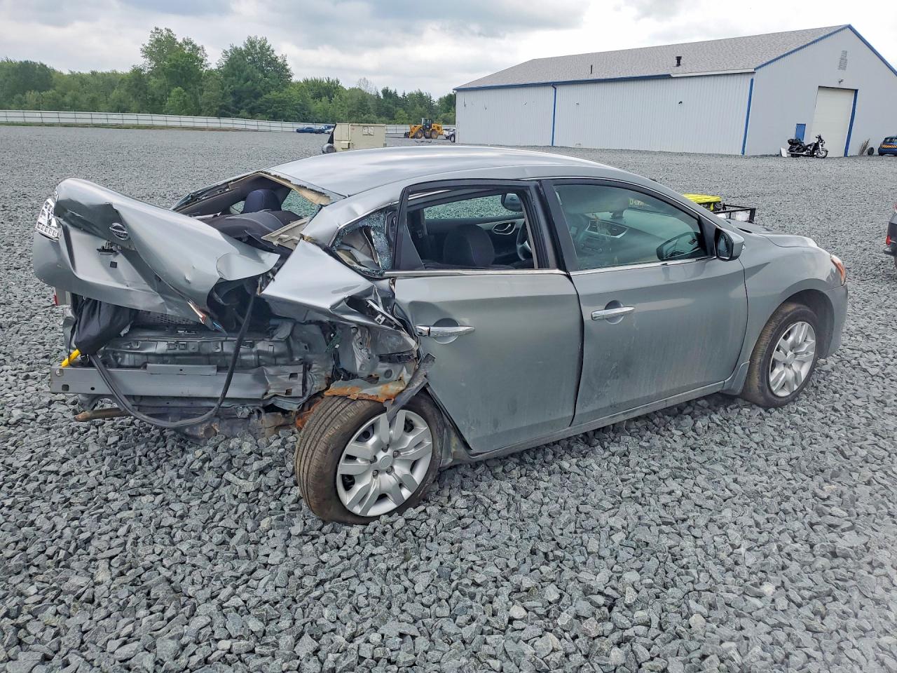 2014 Nissan Sentra S Gray vin: 3N1AB7APXEY282859