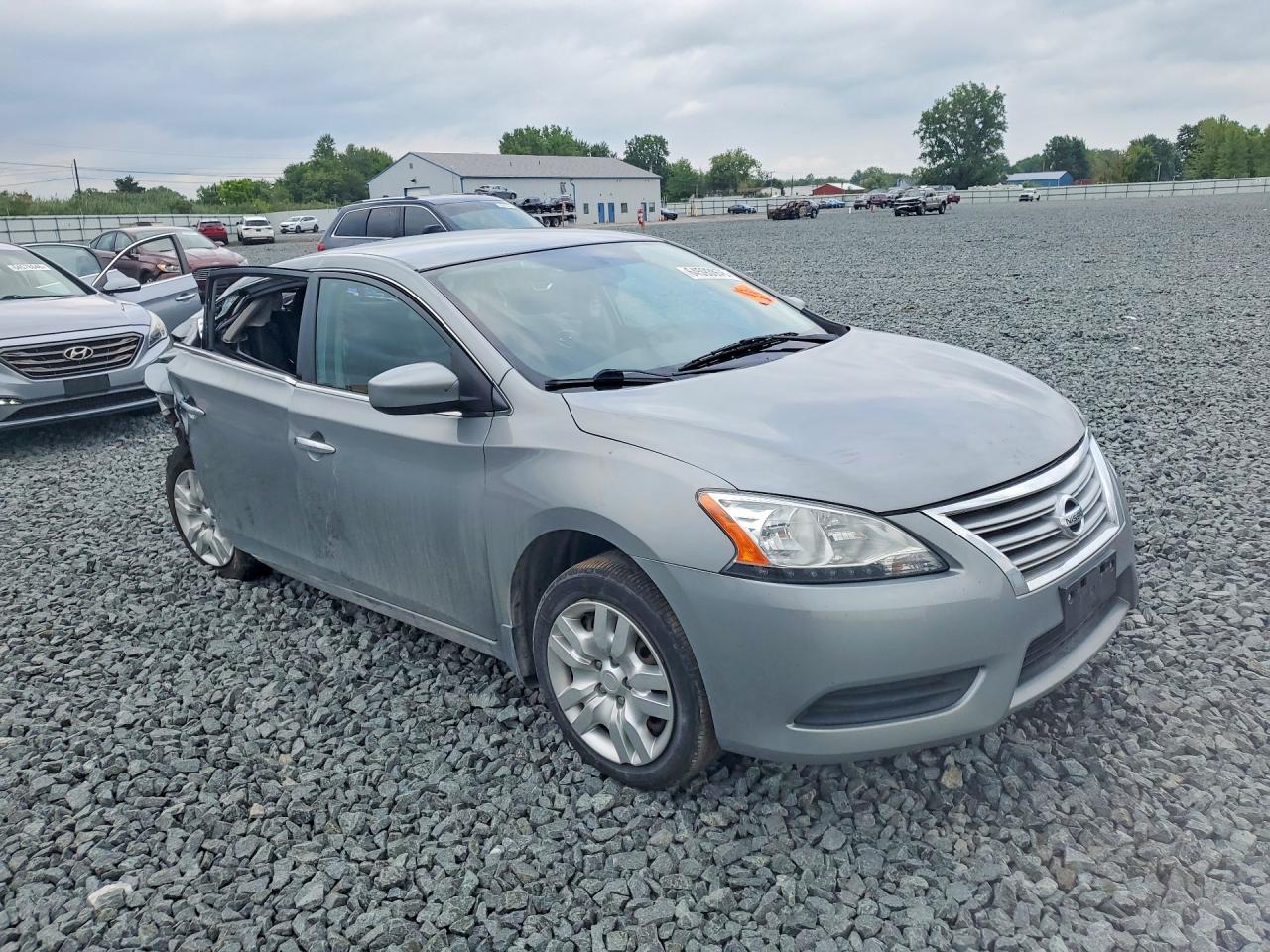 2014 Nissan Sentra S Gray vin: 3N1AB7APXEY282859