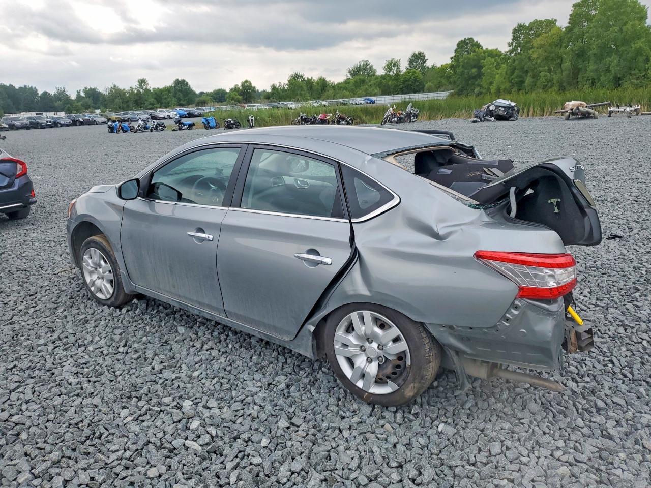 2014 Nissan Sentra S Gray vin: 3N1AB7APXEY282859