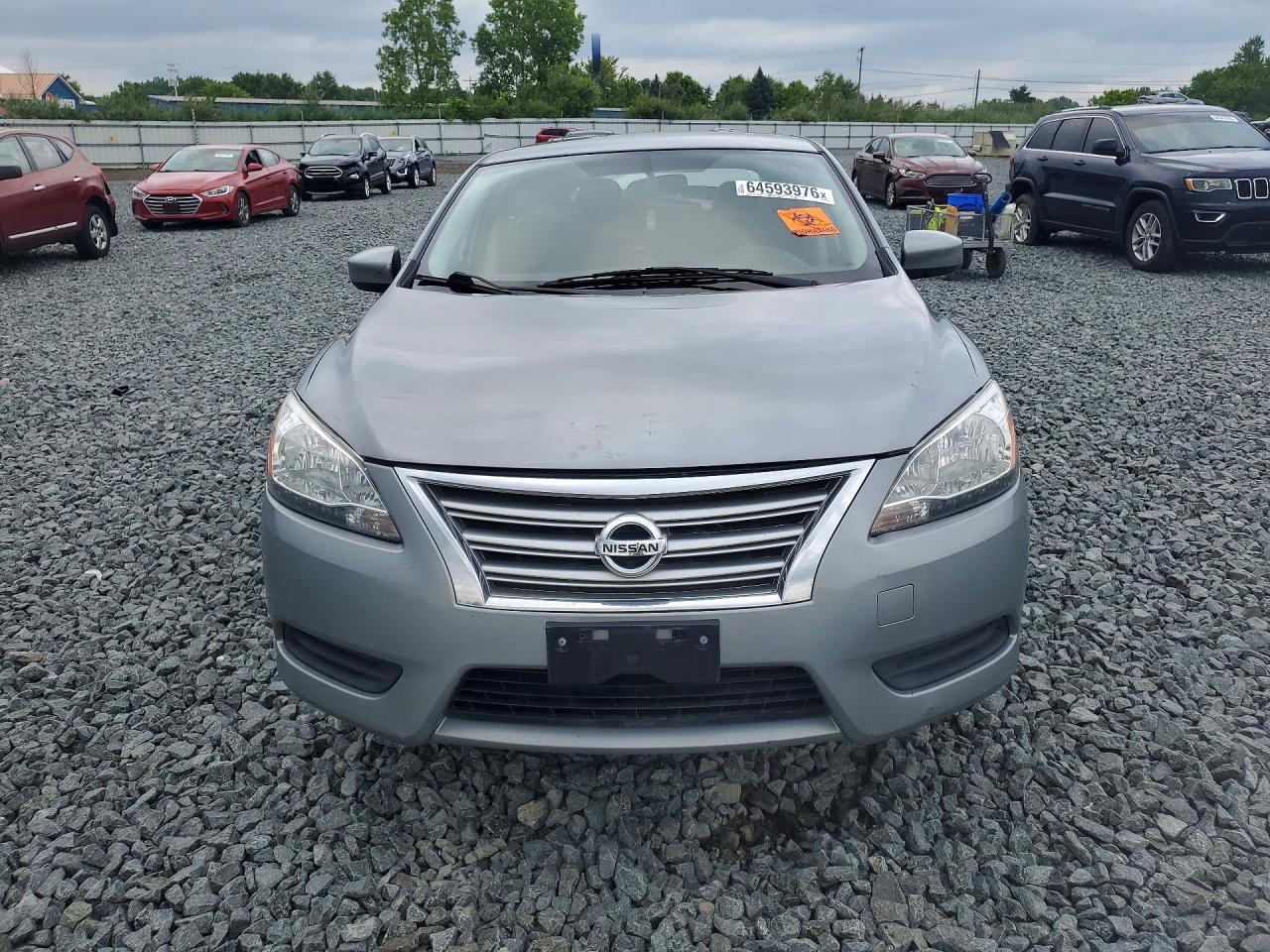 2014 Nissan Sentra S Gray vin: 3N1AB7APXEY282859
