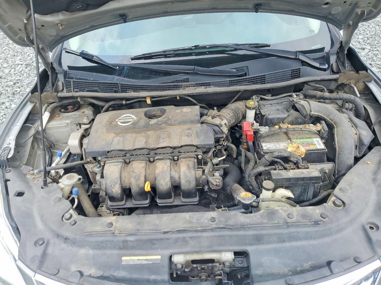2014 Nissan Sentra S Gray vin: 3N1AB7APXEY282859