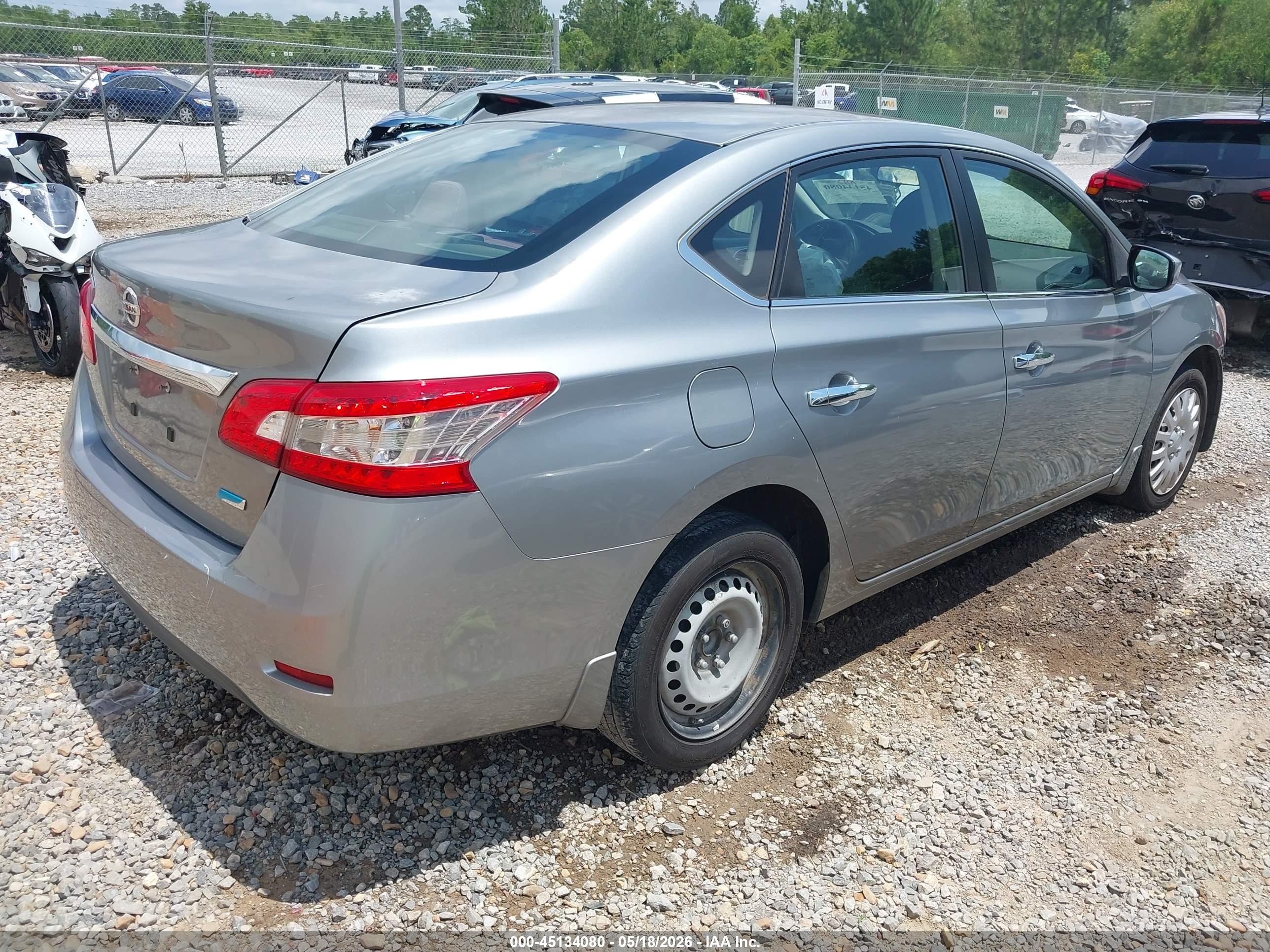 2014 Nissan Sentra S Silver vin: 3N1AB7APXEY288273