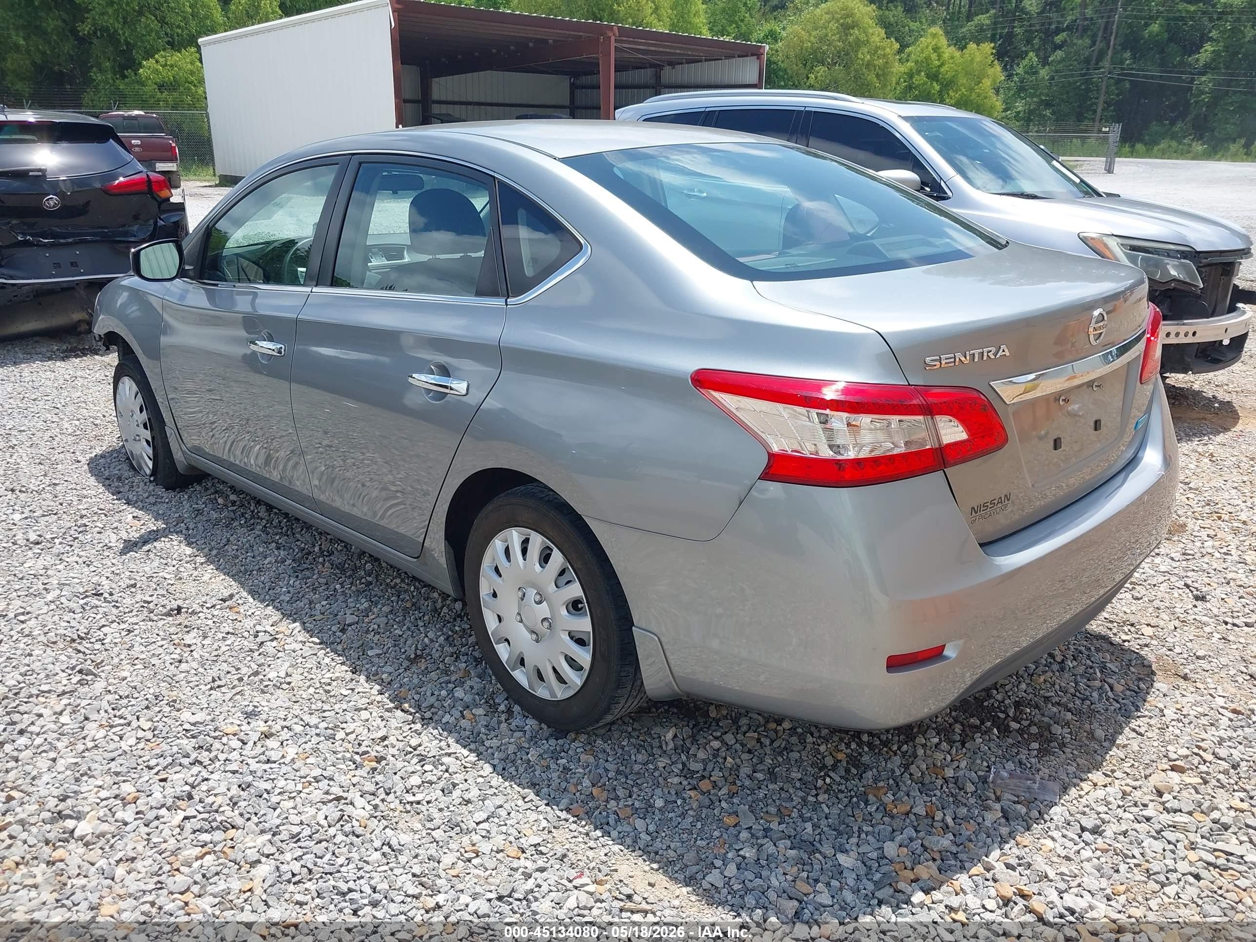 2014 Nissan Sentra S Silver vin: 3N1AB7APXEY288273