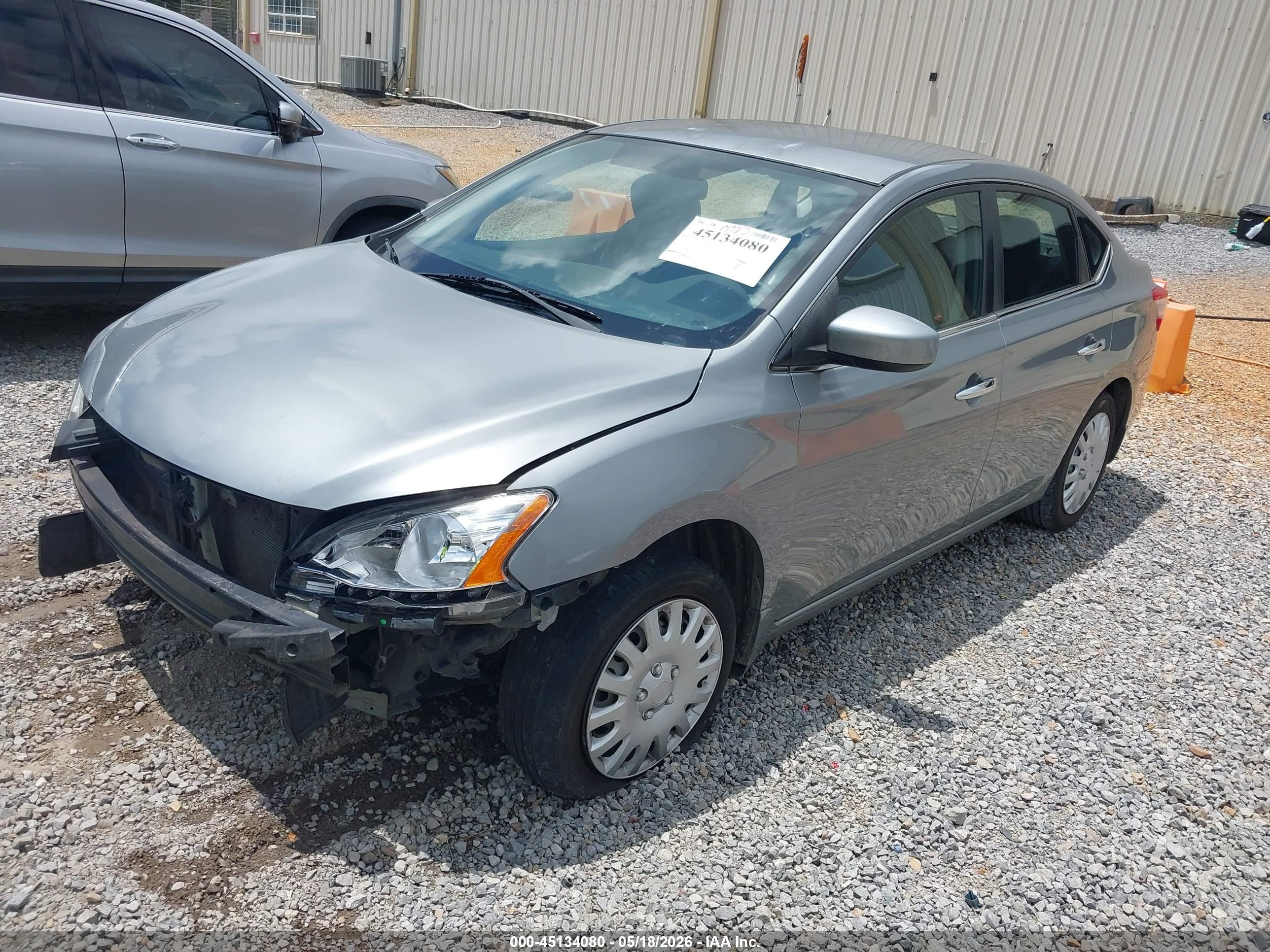 2014 Nissan Sentra S Silver vin: 3N1AB7APXEY288273