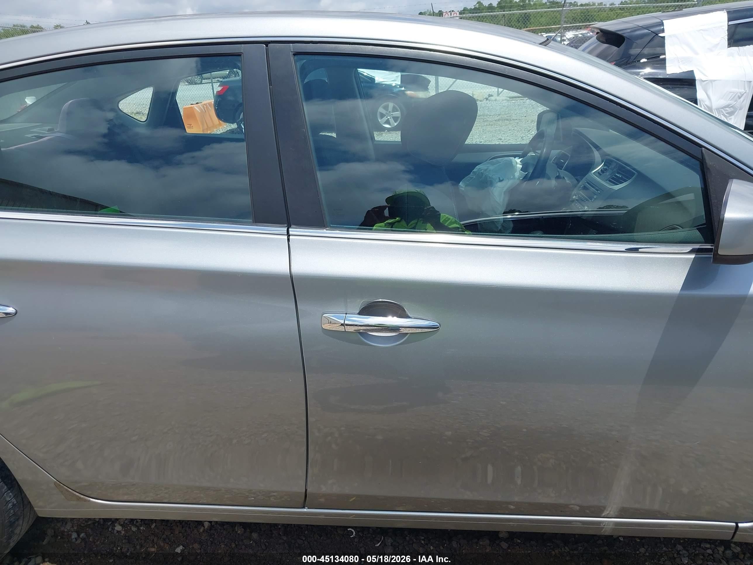 2014 Nissan Sentra S Silver vin: 3N1AB7APXEY288273