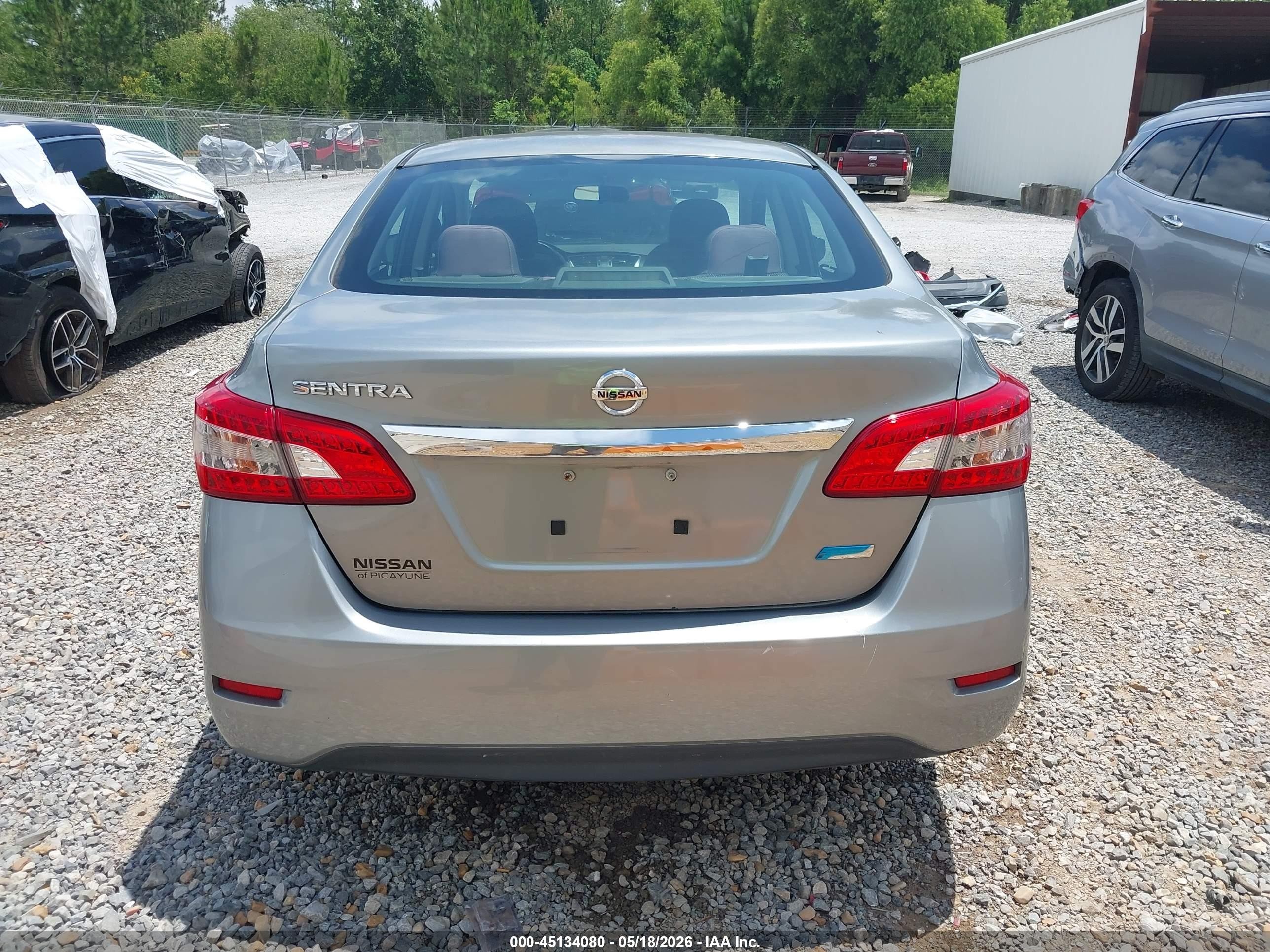 2014 Nissan Sentra S Silver vin: 3N1AB7APXEY288273