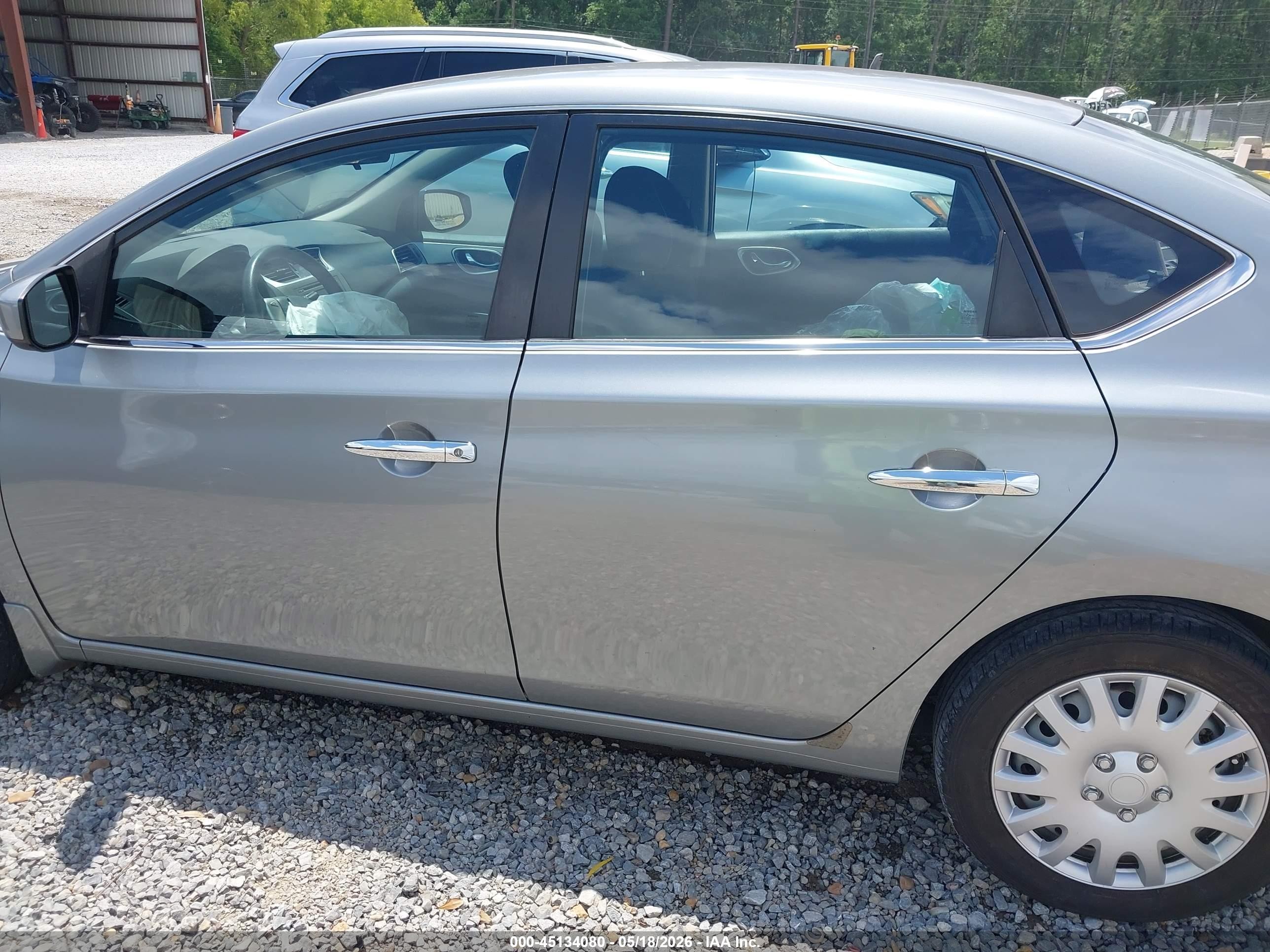 2014 Nissan Sentra S Silver vin: 3N1AB7APXEY288273