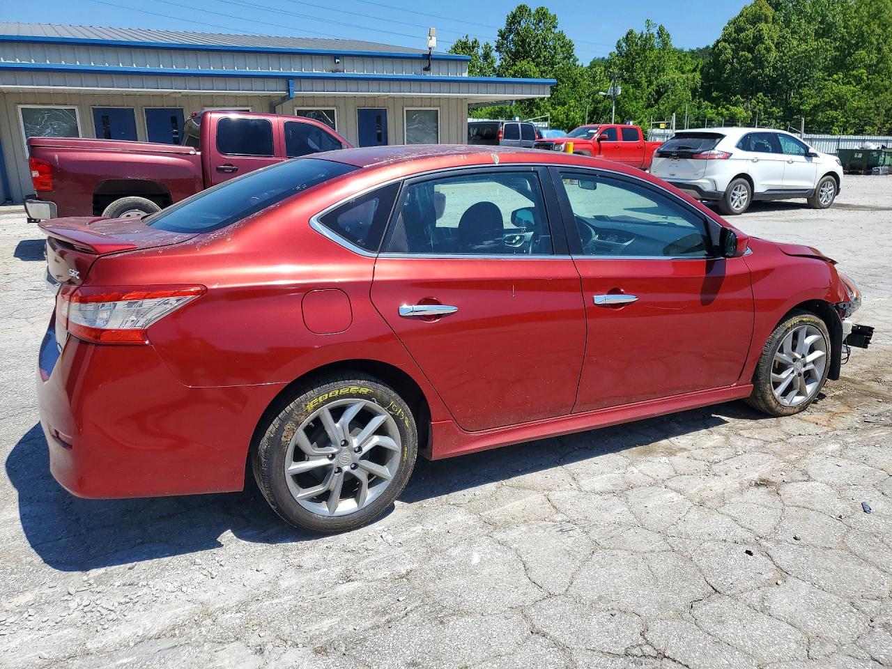 2014 Nissan Sentra Sr Red vin: 3N1AB7APXEY291609