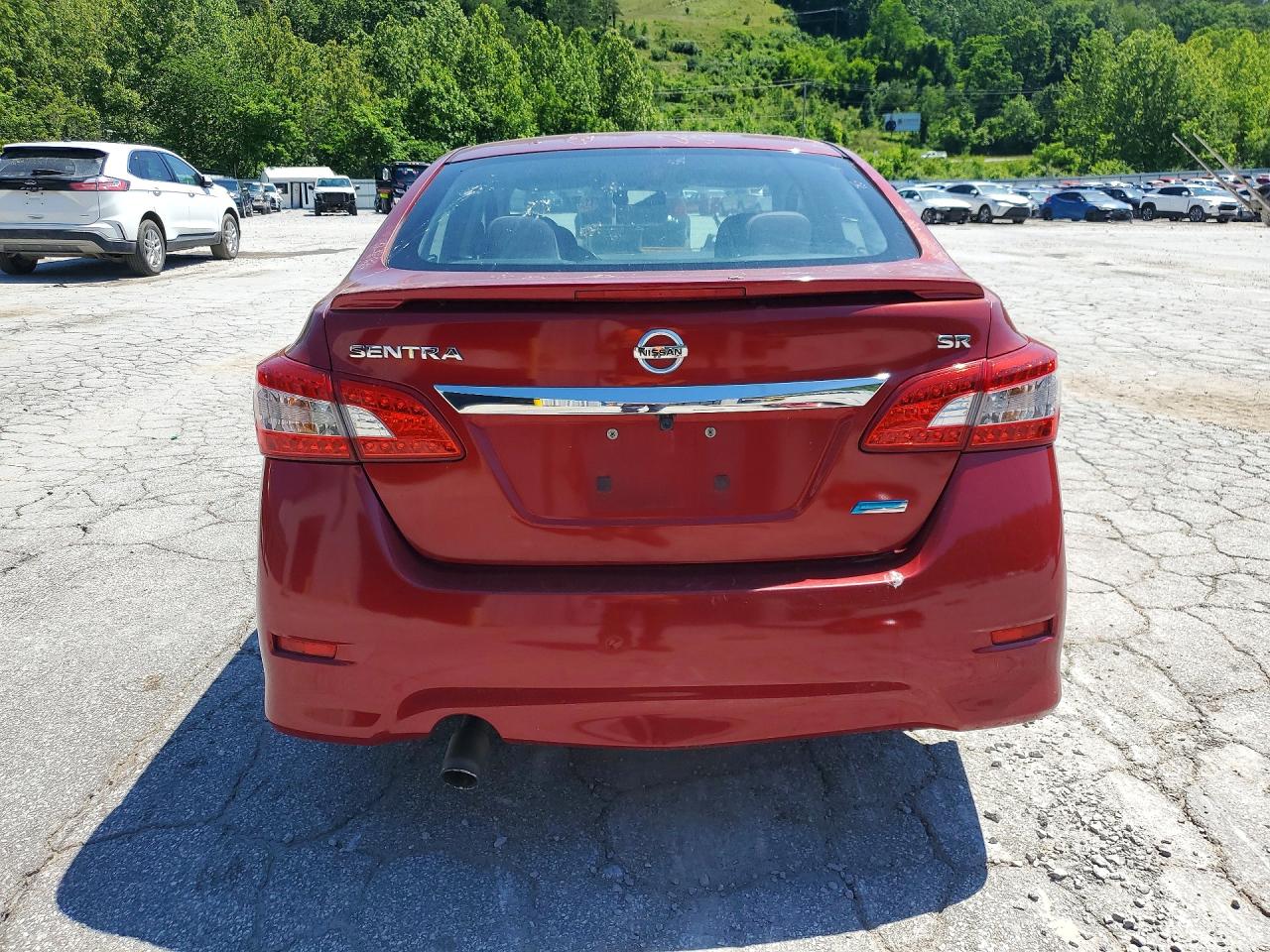2014 Nissan Sentra Sr Red vin: 3N1AB7APXEY291609