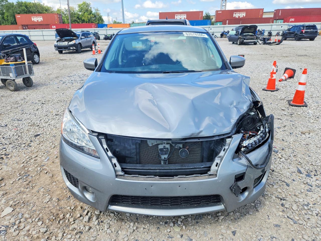 2014 Nissan Sentra Sr Silver vin: 3N1AB7APXEY293523