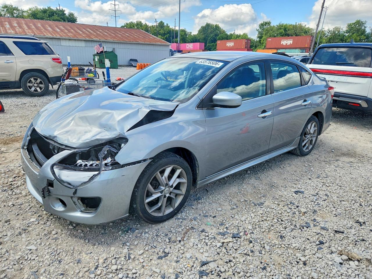 2014 Nissan Sentra Sr Silver vin: 3N1AB7APXEY293523